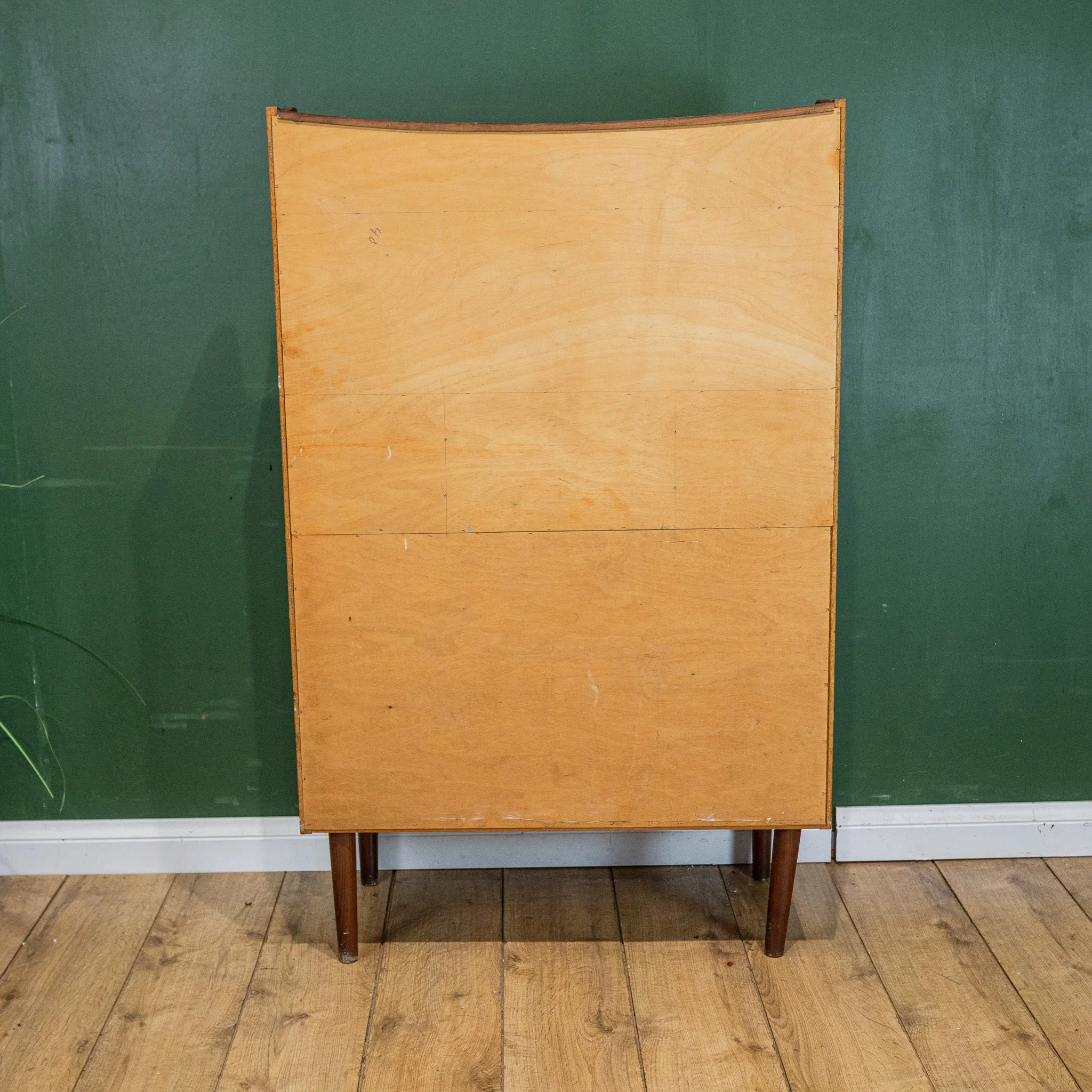Danish Teak Secretaire Bureau Desk by Erik Petersen