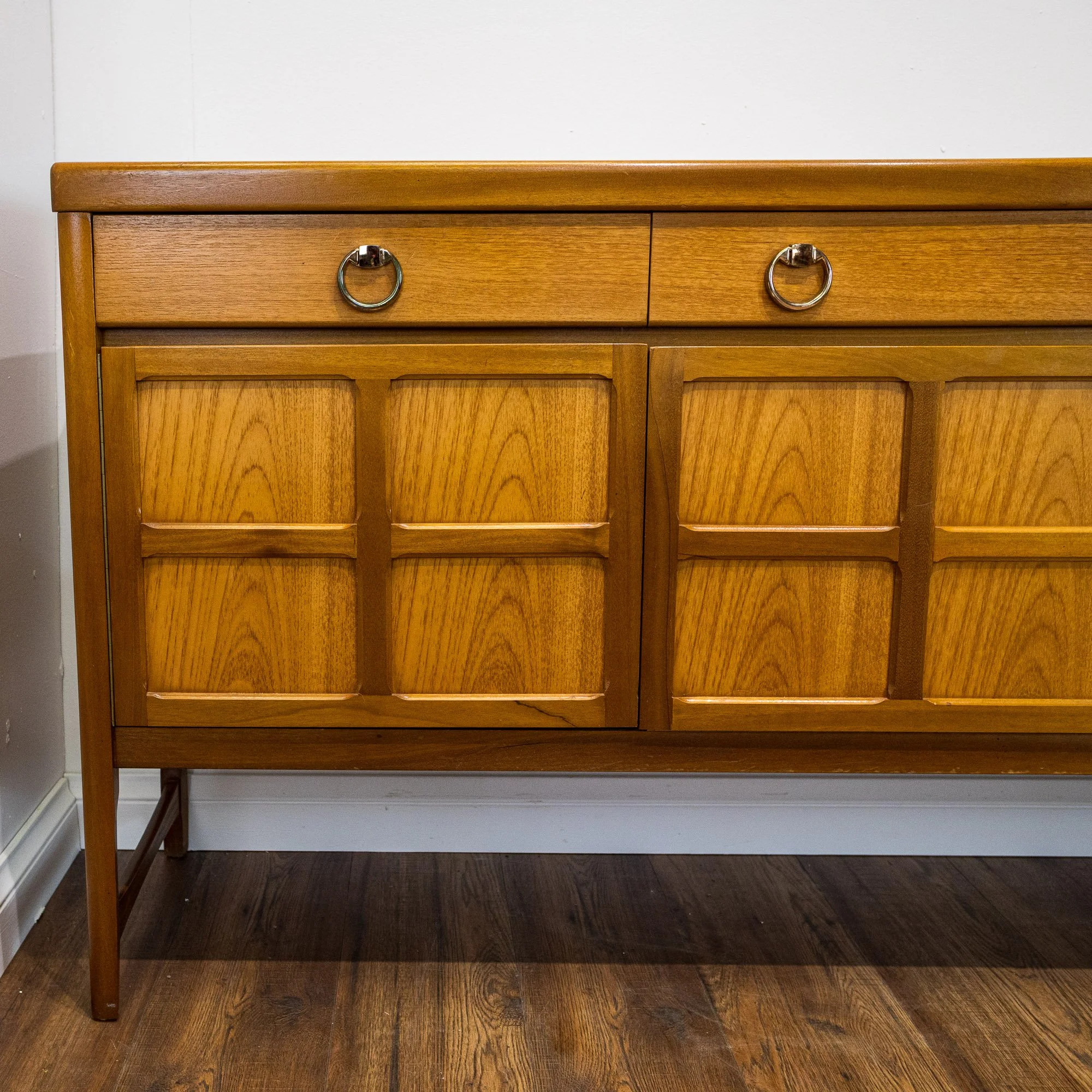 Nathan Squares Large Teak Sideboard