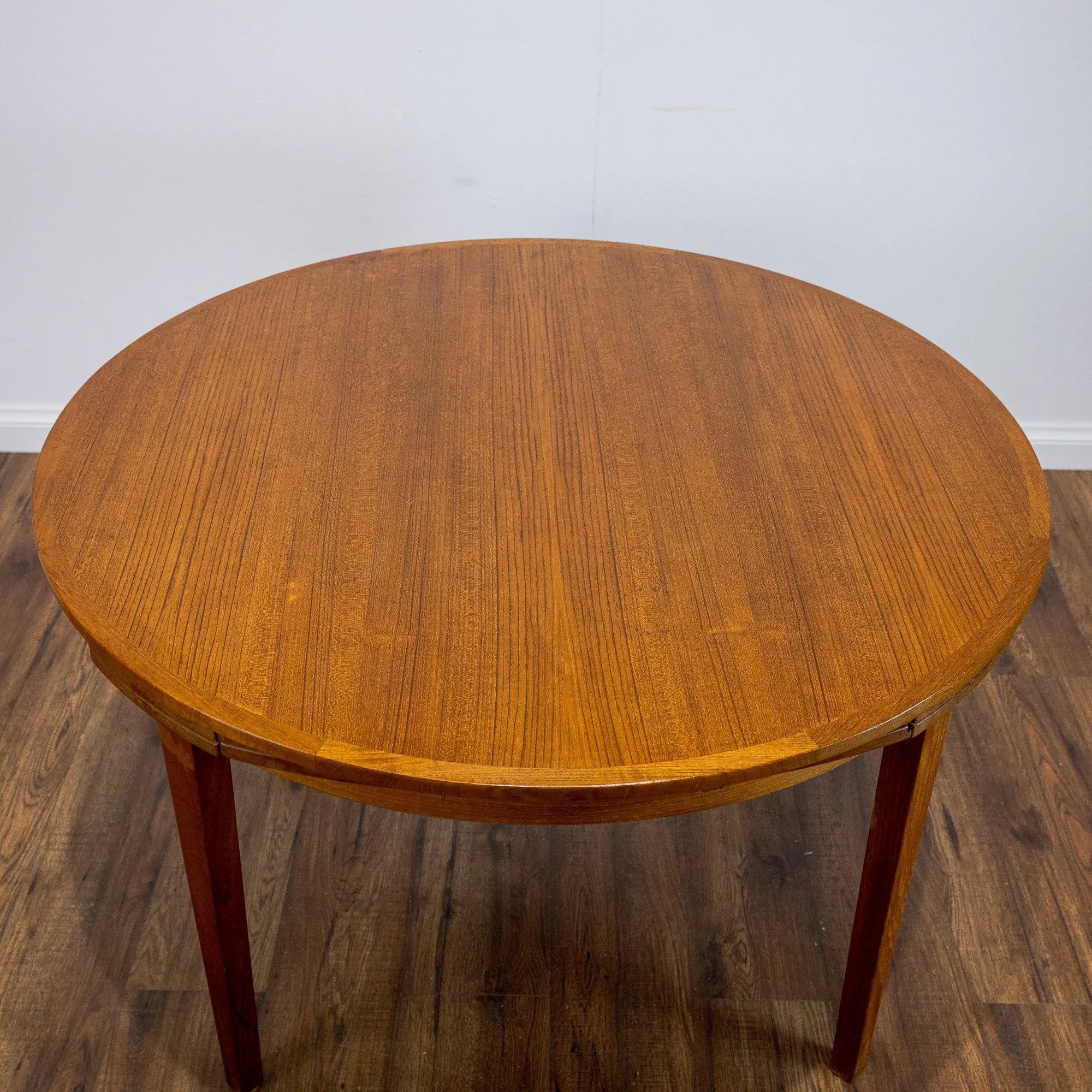 Dyrlund Danish Flip Flap Teak Dining Table