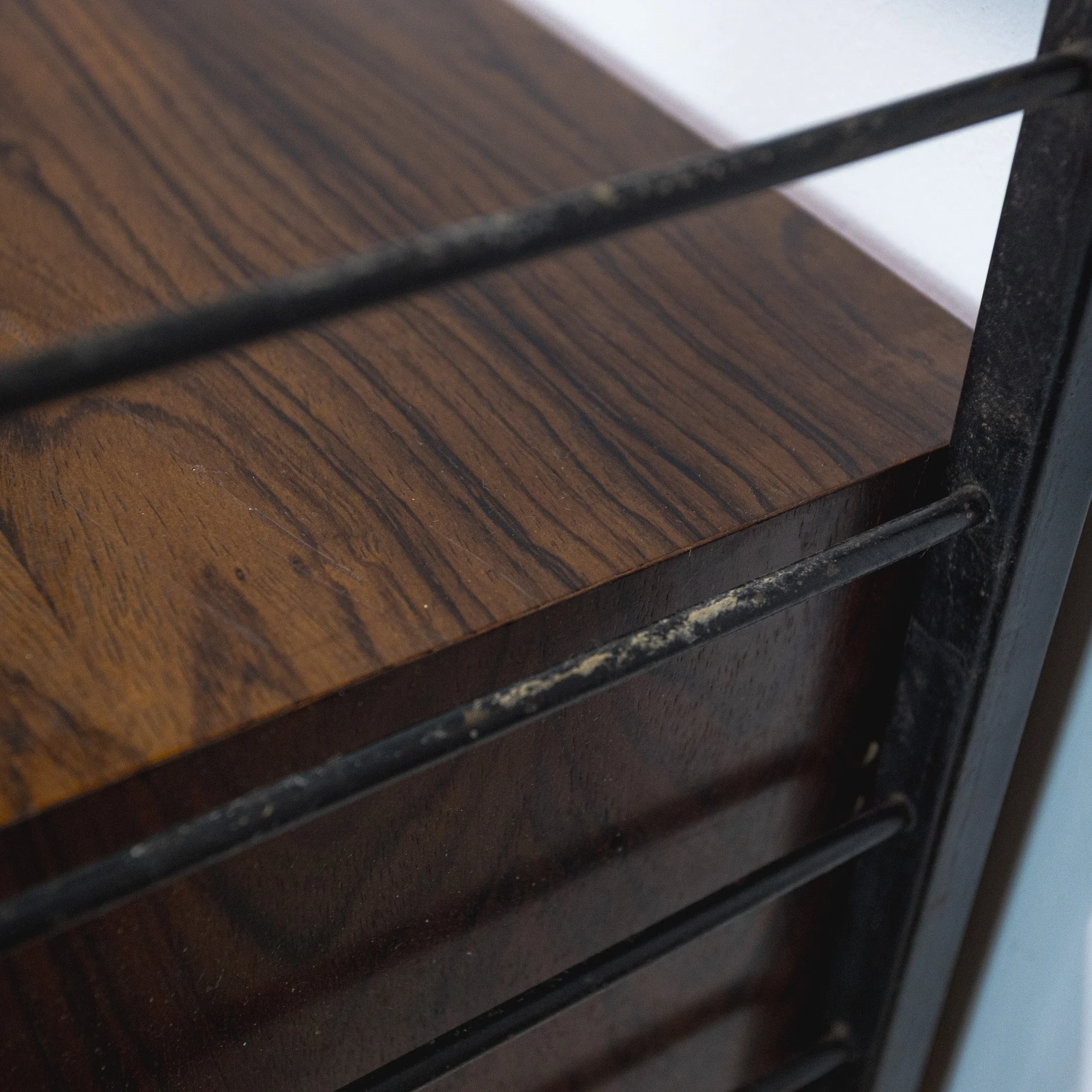 Staples Ladderax Rosewood Two-Bay Wall System