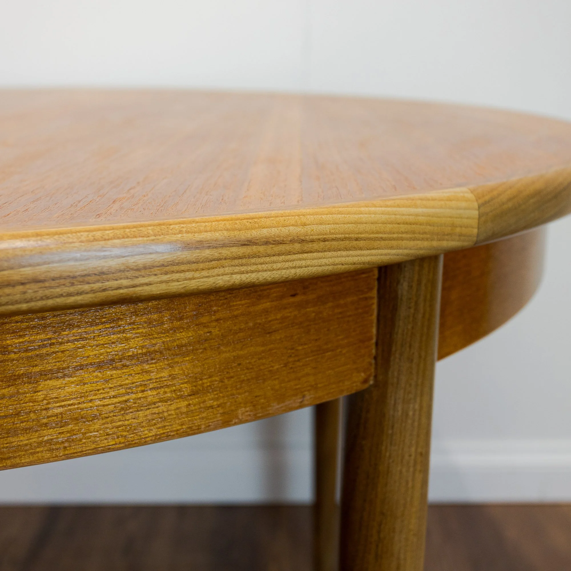 G Plan Fresco Teak Round Extending Dining Table by Victor B. Wilkins