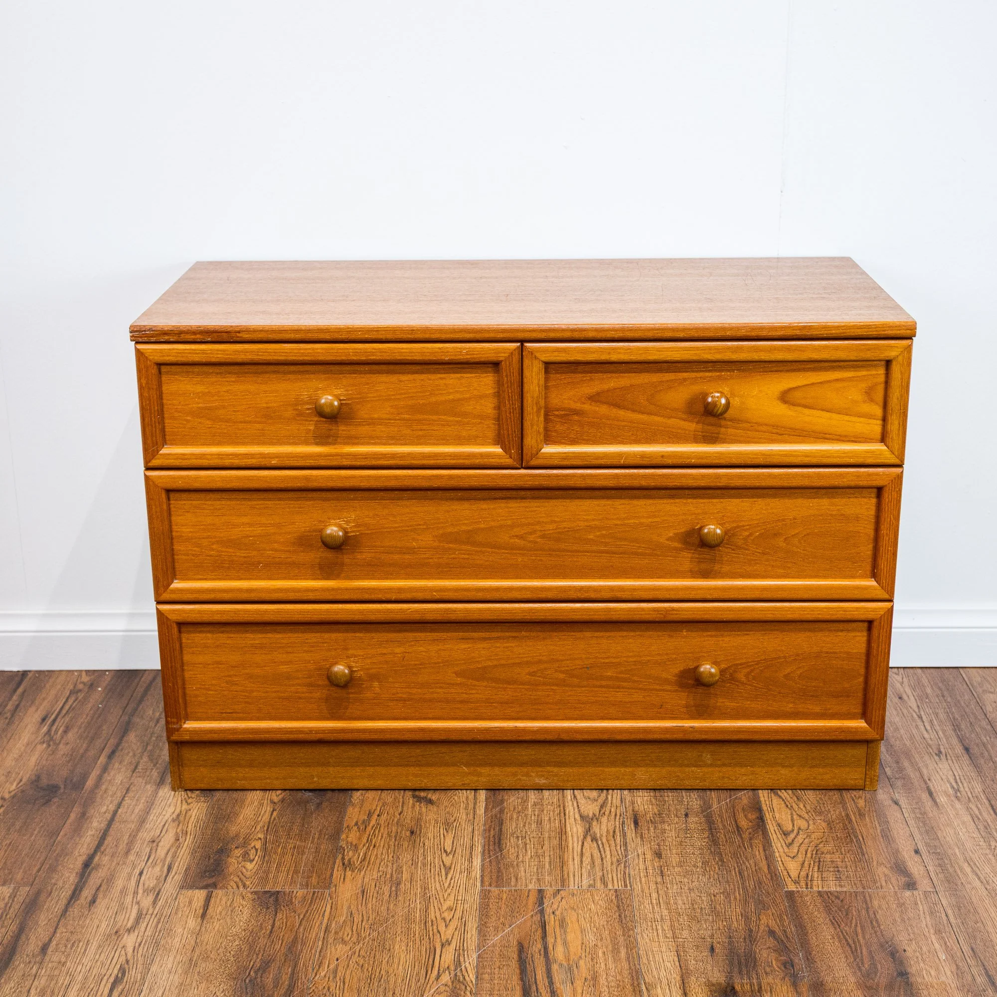 G Plan Albany Teak Chest of 4 Drawers by Leslie Dandy