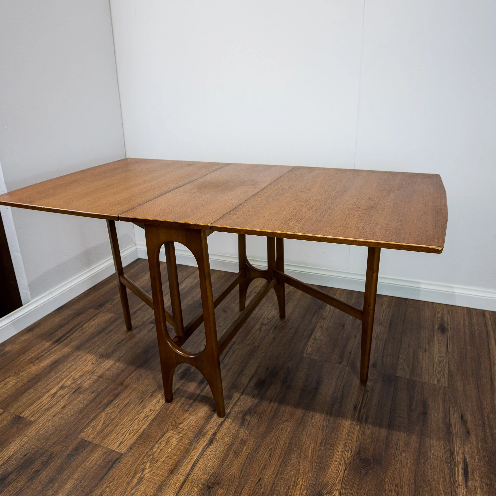 Mid Century Teak Drop Leaf Dining Table