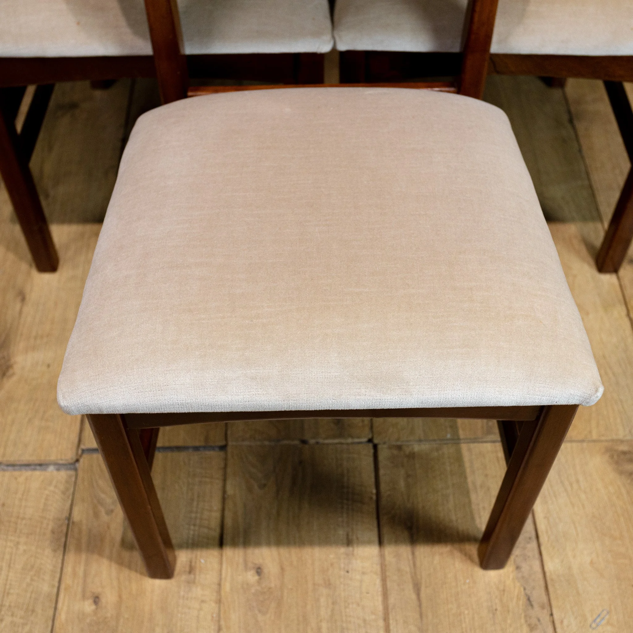 Set of 6 Mid Century Teak Dining Chairs