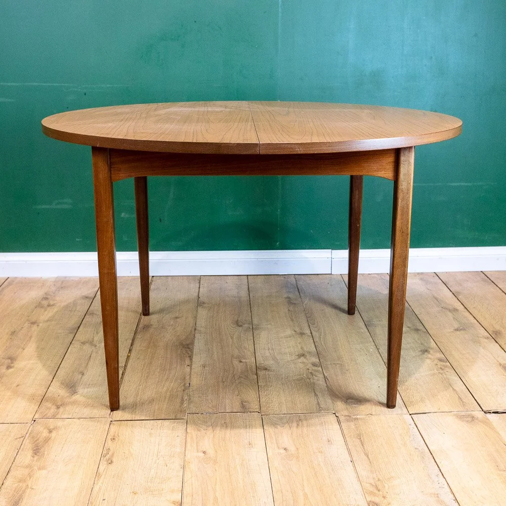 Europa Furniture Teak Round Extending Dining Table