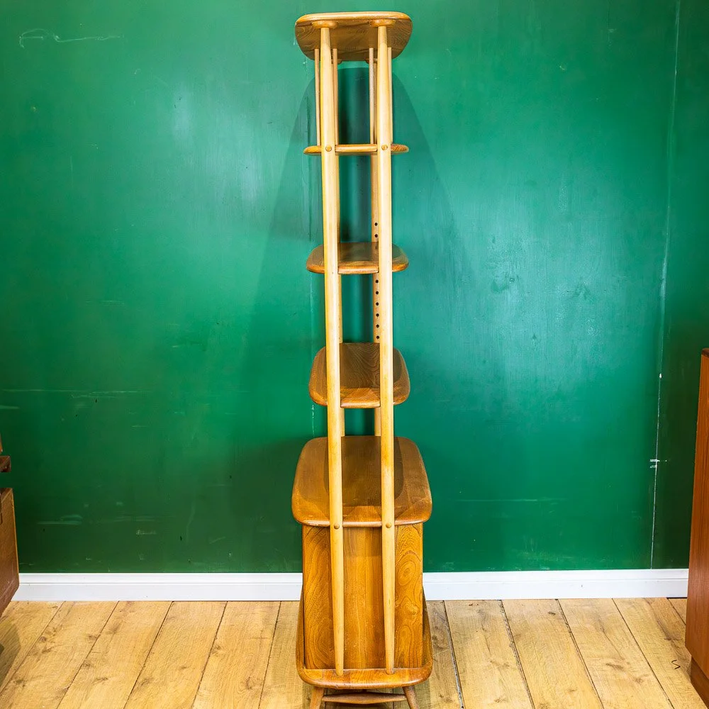 Ercol Blonde Elm 'Giraffe' Room Divider / Bookshelf Model 363