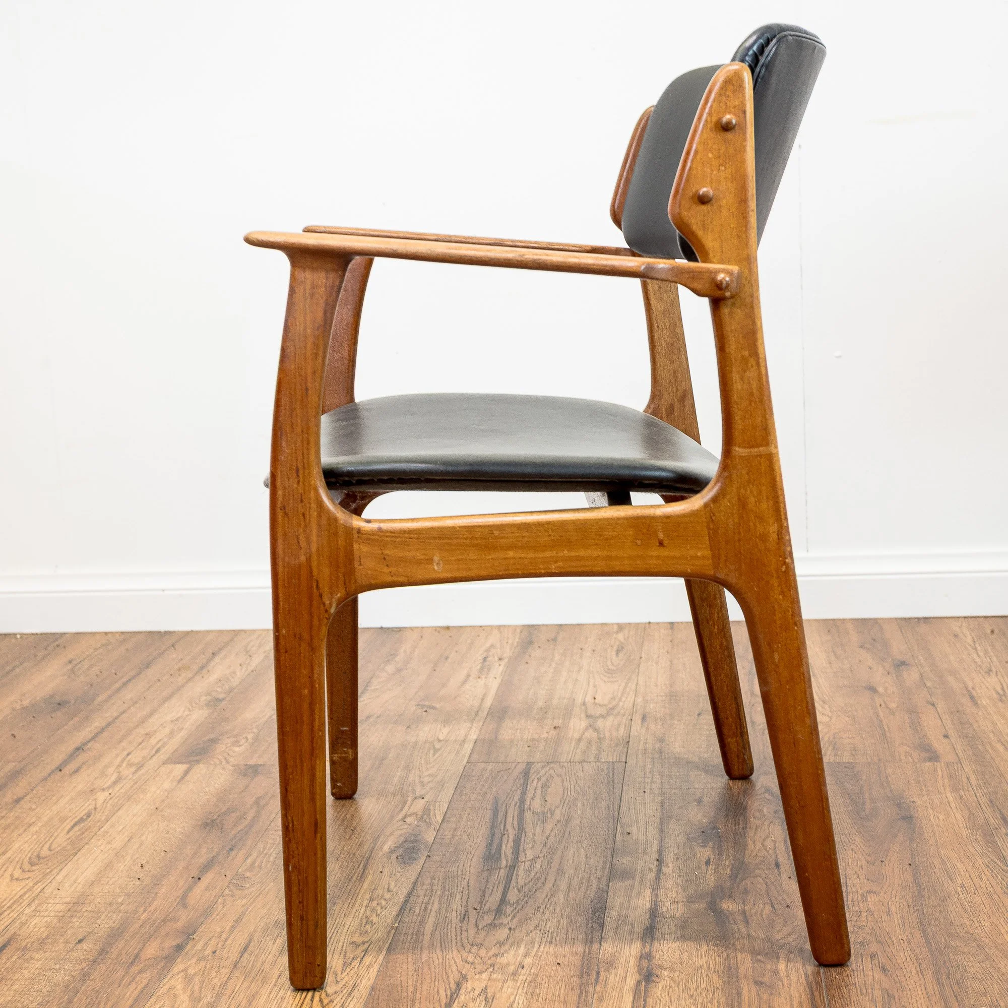 Erik Buch for OD Møbler Model 49 & 50 Teak Dining Chairs x6