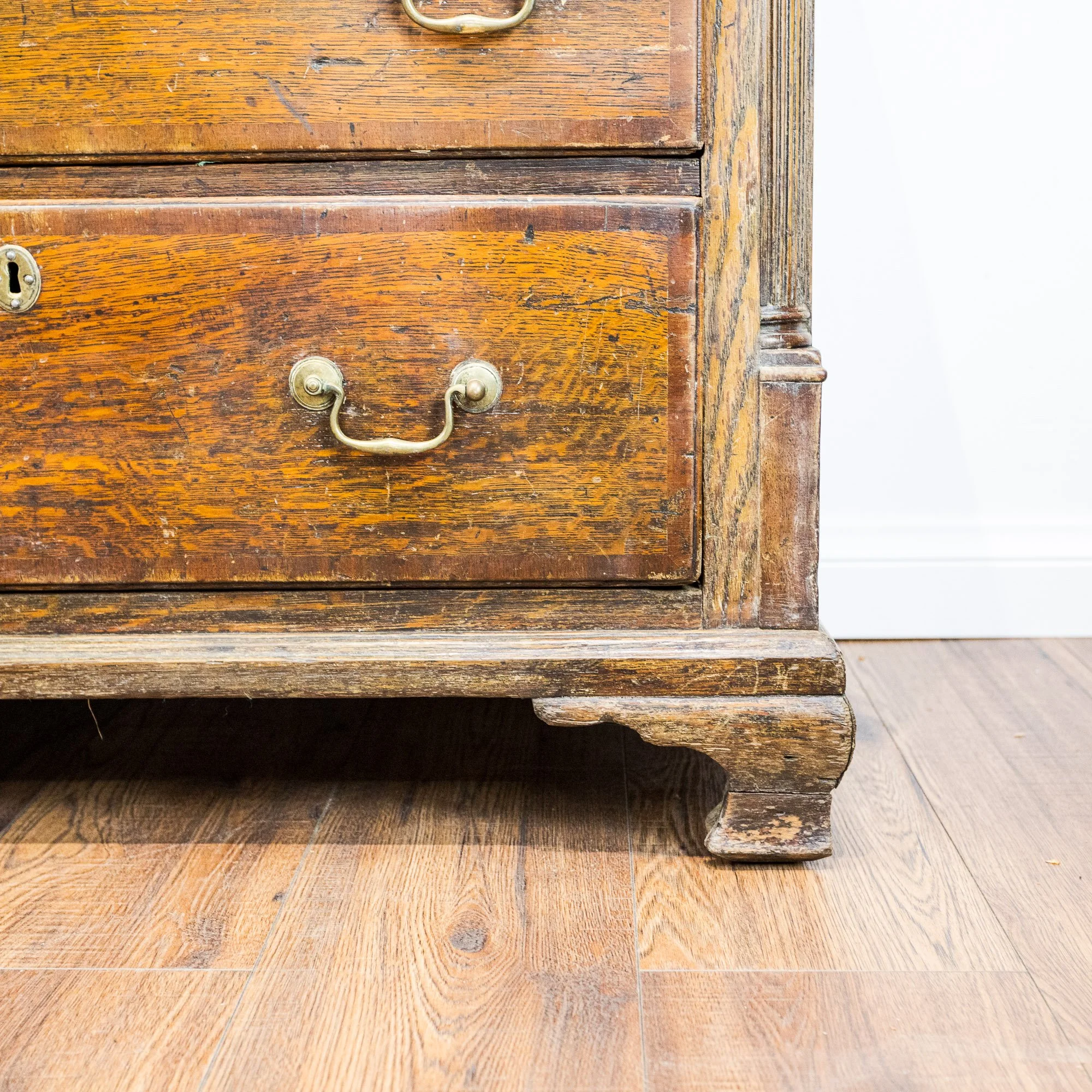George III Oak 8 Drawer Sideboard