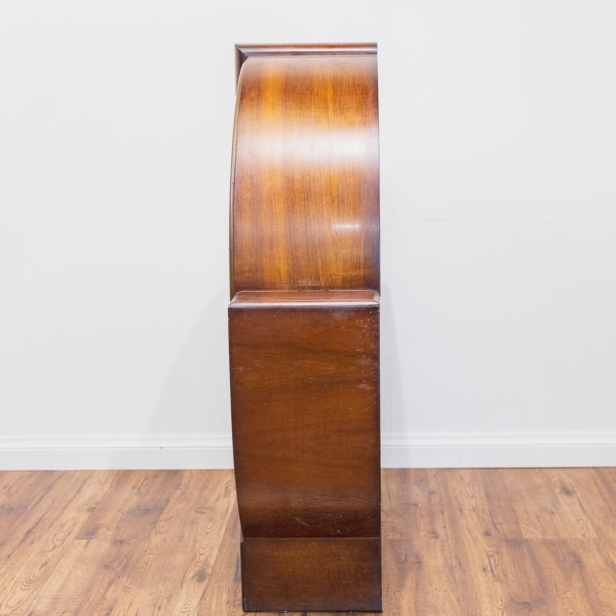 30. Art Deco Walnut Round Glass Door Display Cabinet-17.jpg