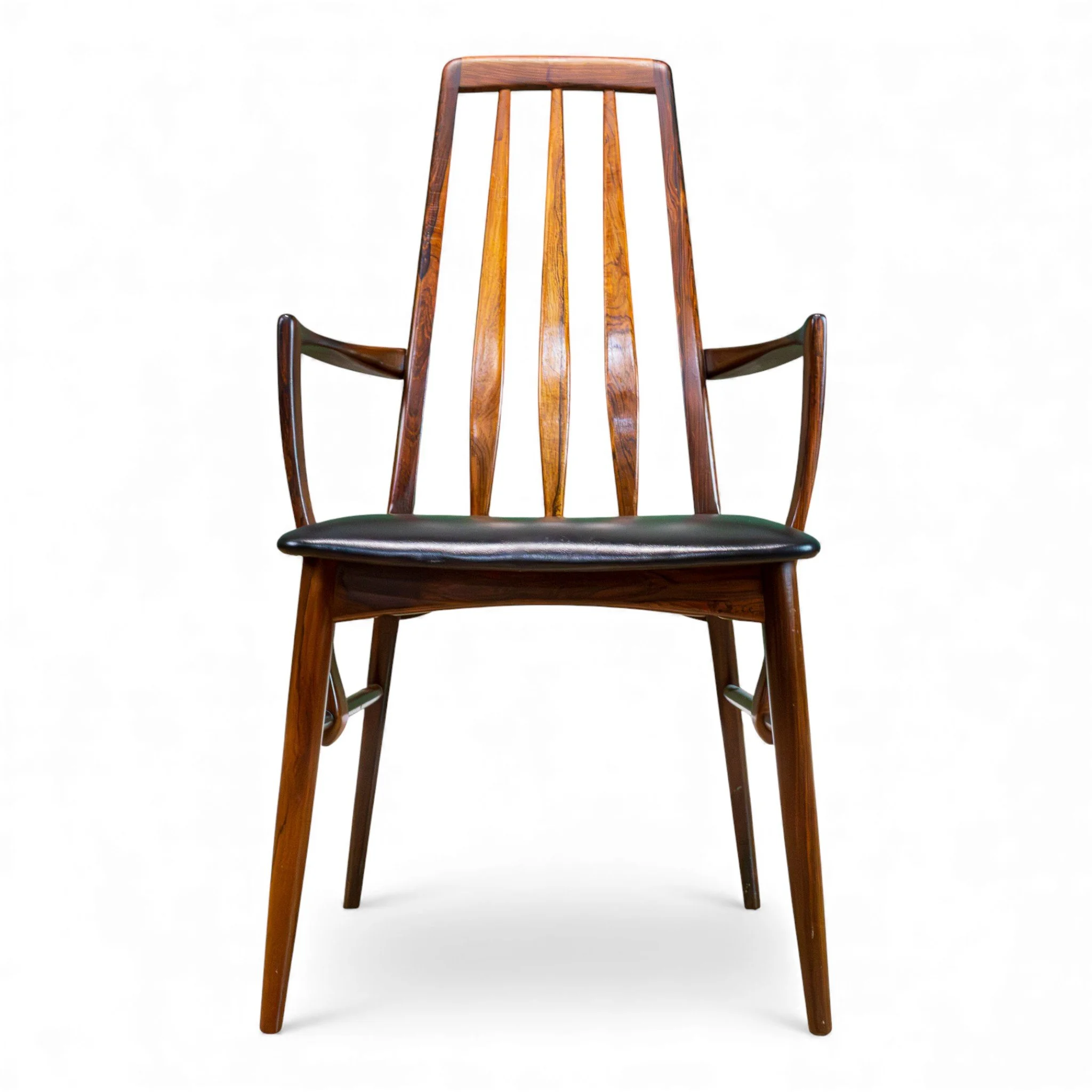 8 x Niels Koefoed Rosewood Eva Chairs (6 Dining Chairs + 2 Carvers)
