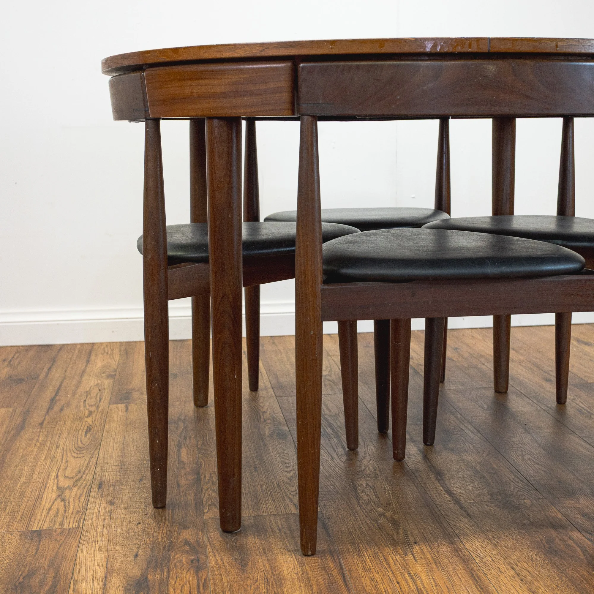 Frem Røjle Teak ‘Roundette’ Extending Dining Set by Hans Olsen