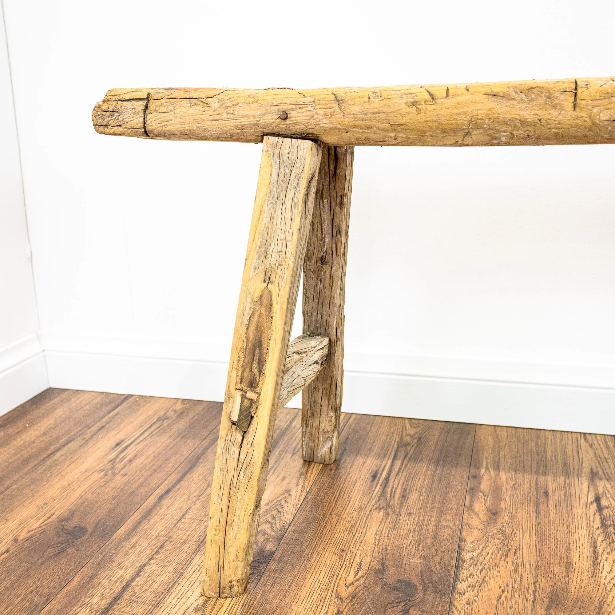 Reclaimed Elm Skinny Pig Bench