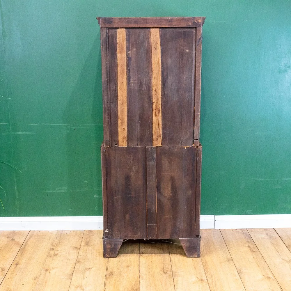 Georgian Style Walnut Small Chest on Chest