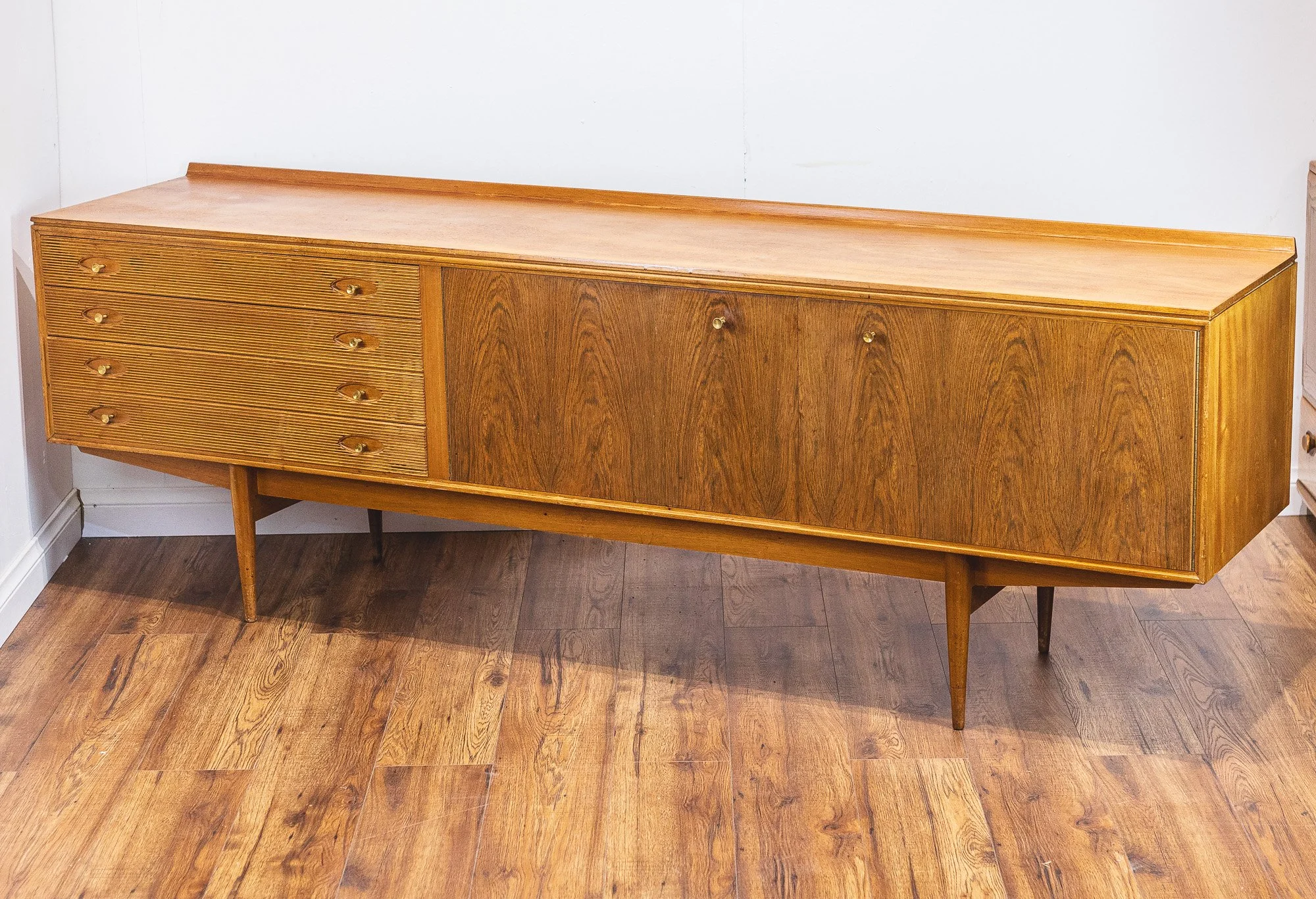 Robert Heritage for Archie Shine Walnut and Teak Long Sideboard