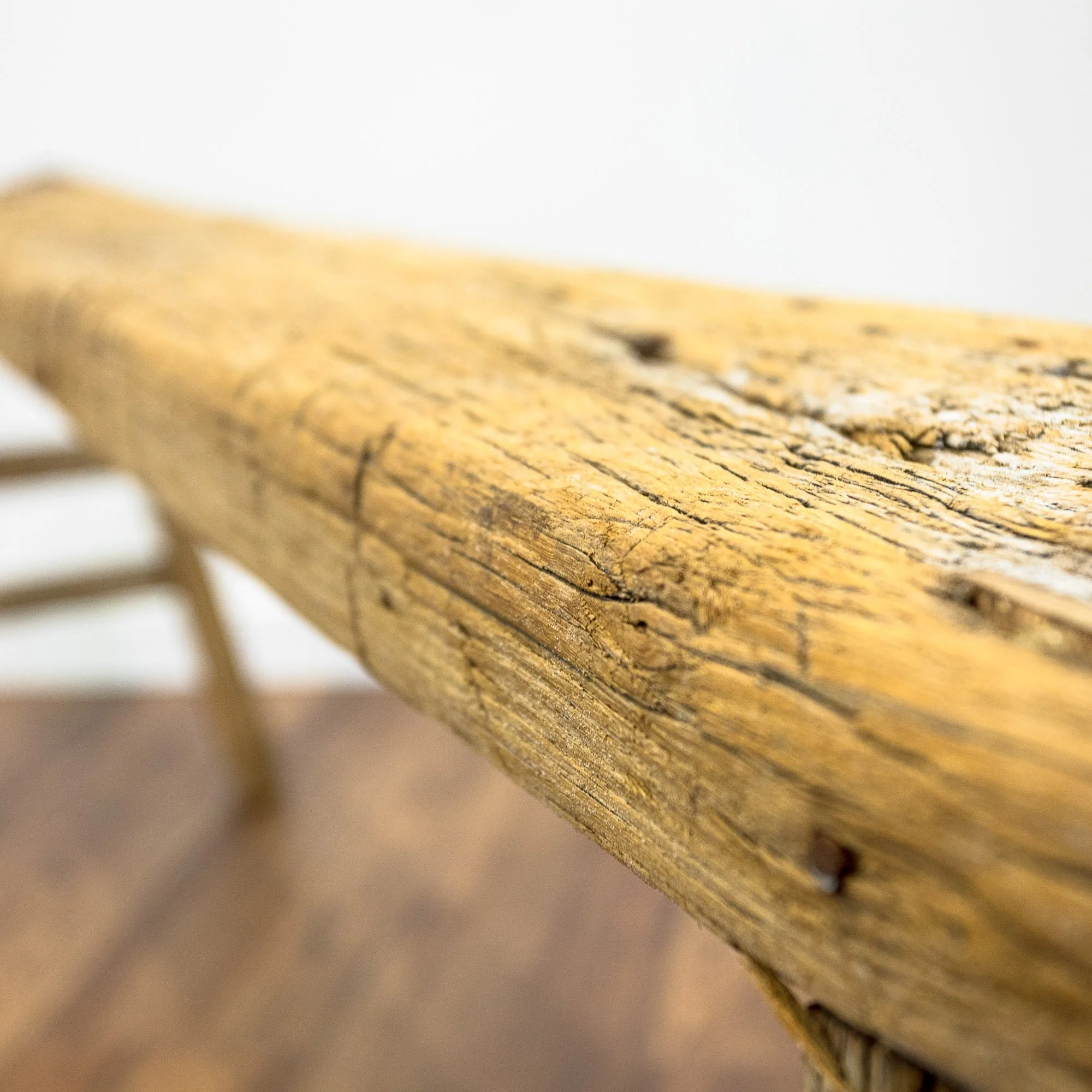 Reclaimed Elm Skinny Pig Bench