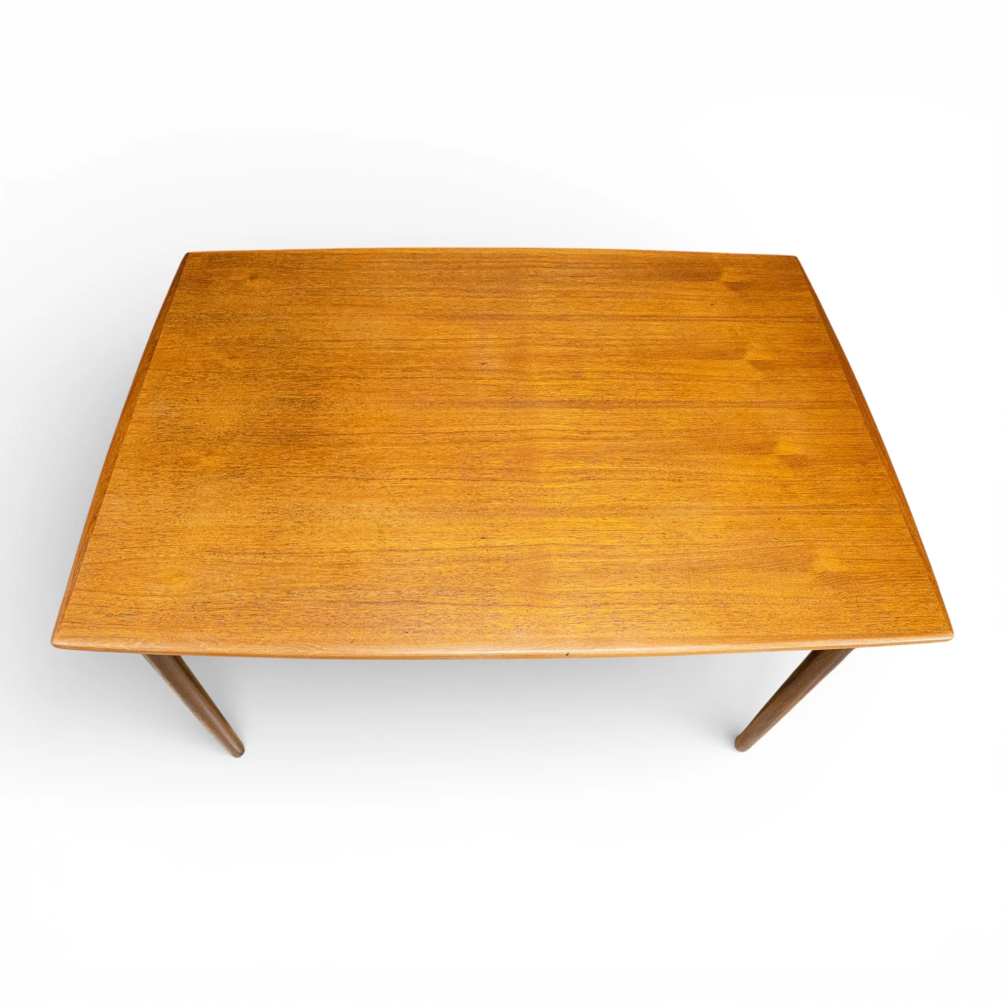 Danish Teak Draw Leaf Dining Table by Soborg Møbelfabrik