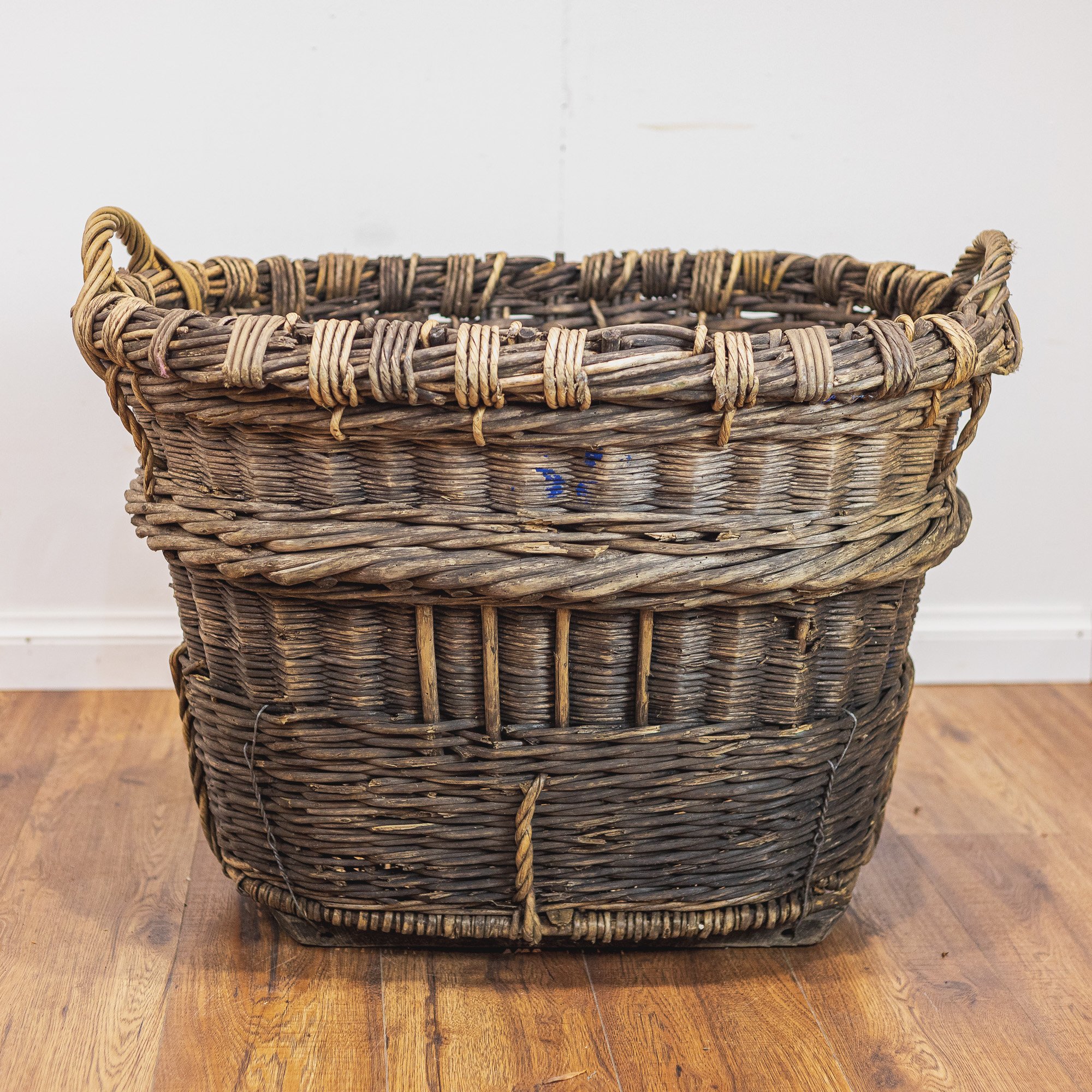 Original French Wicker Champagne Grape Collecting Basket - 2-1.jpg