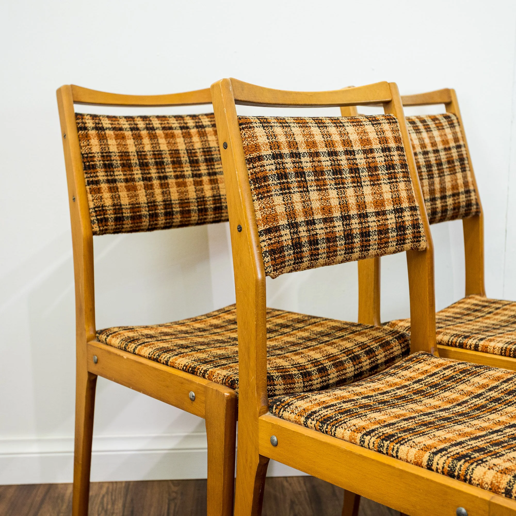 German Teak Dining Chairs – Set of 4