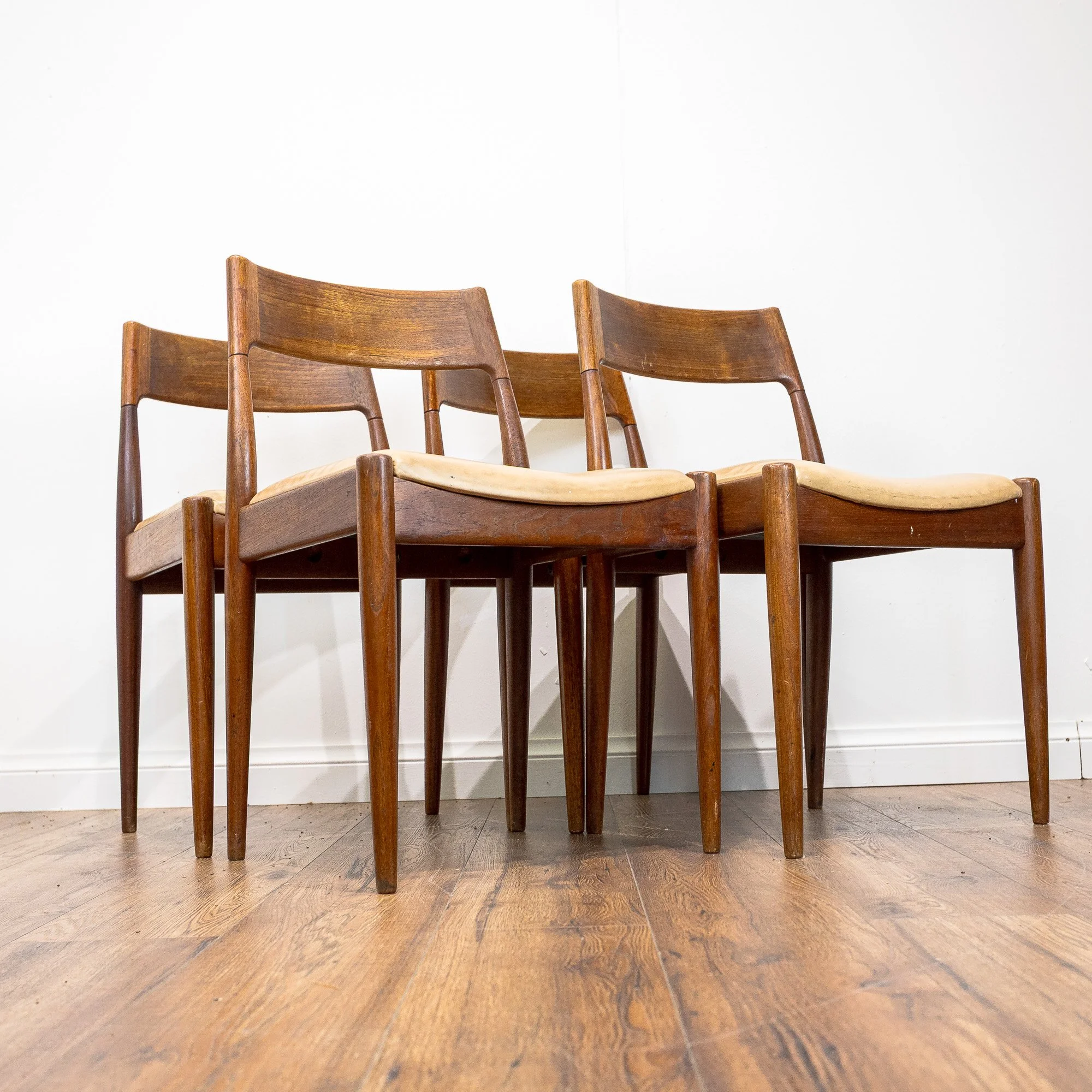 Mogens Kold MK175 Teak Dining Chairs by Arne Hovmand-Olsen – Set of 4