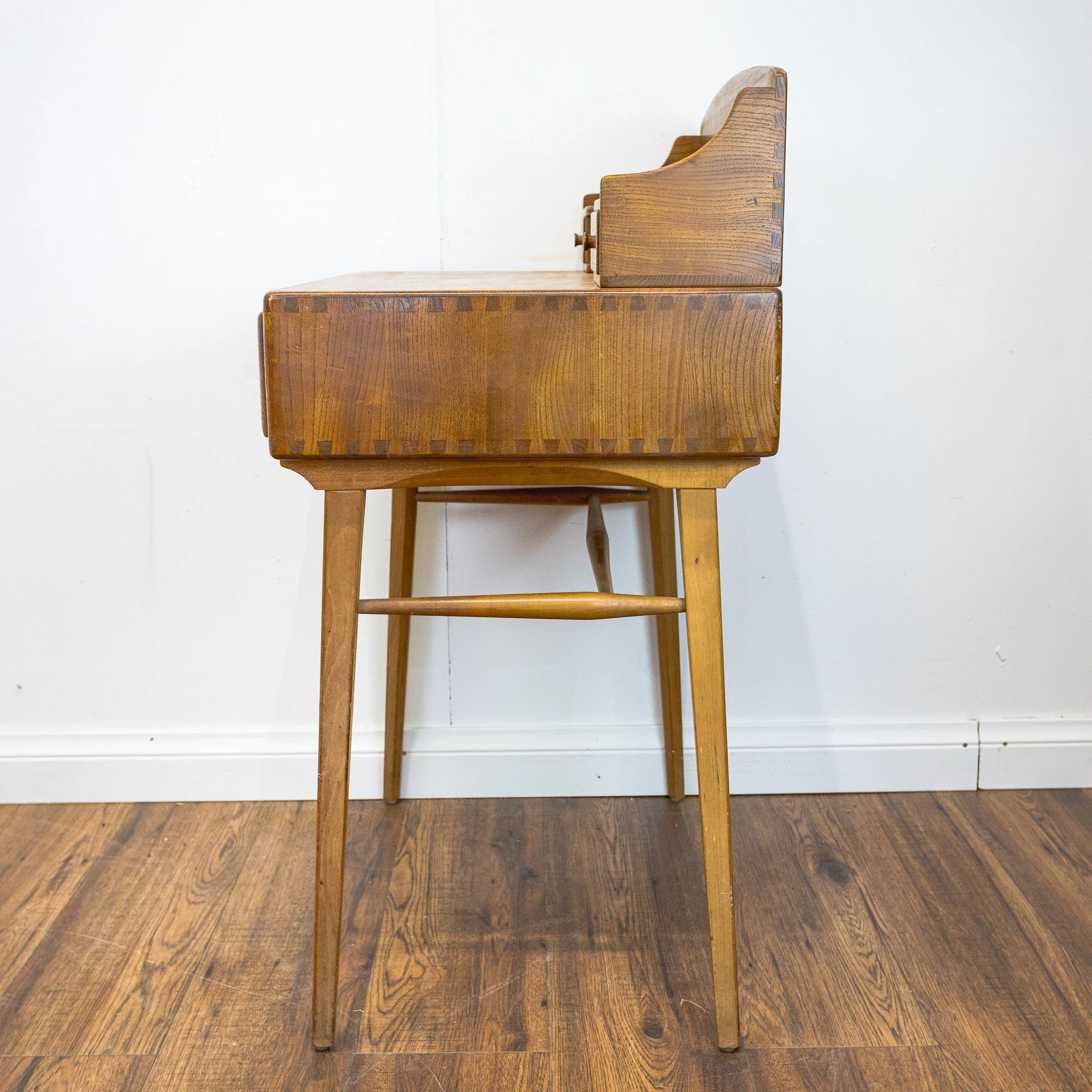 Ercol Model 439 Blonde Elm and Beech Writing Desk