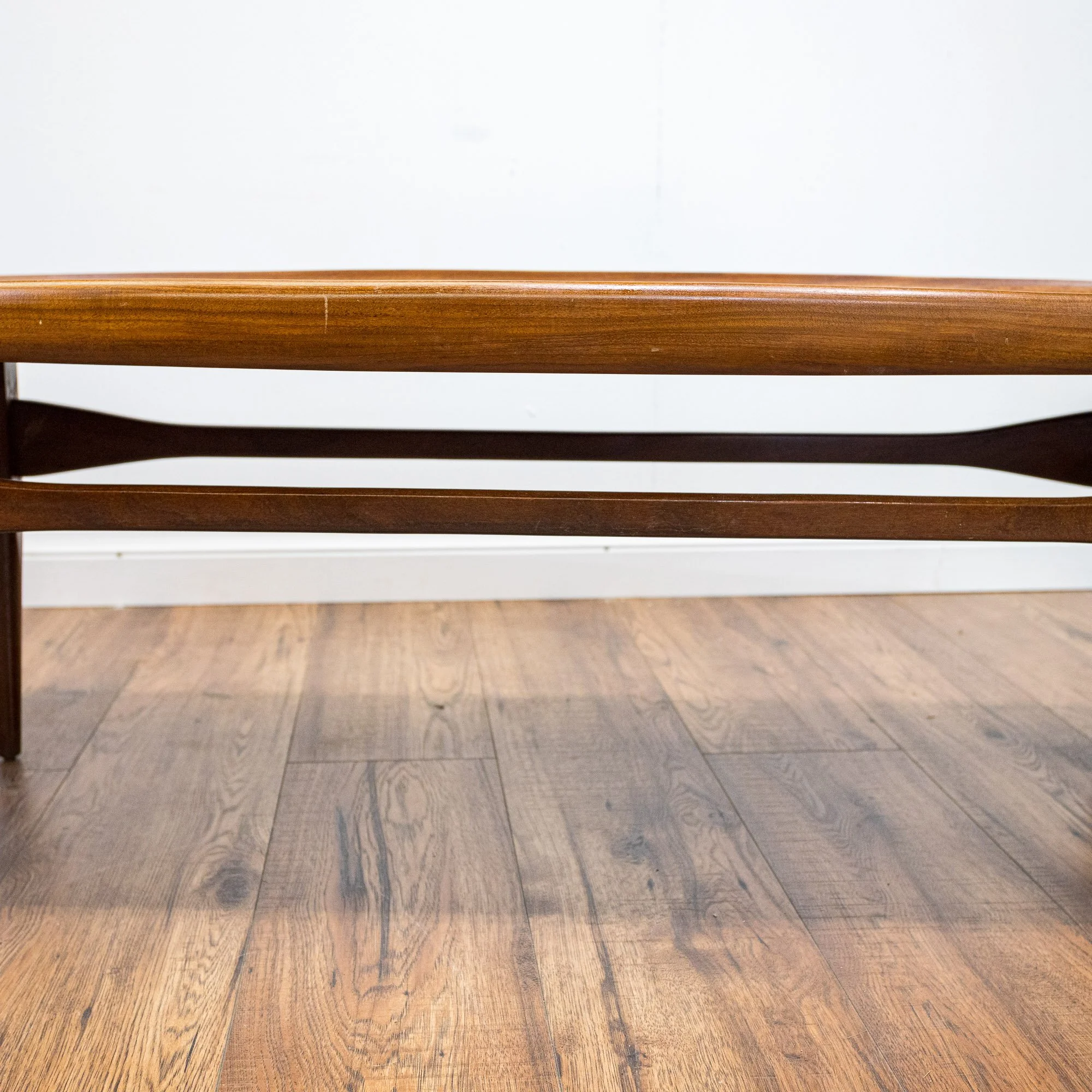 Long Teak Mid Century Coffee Table