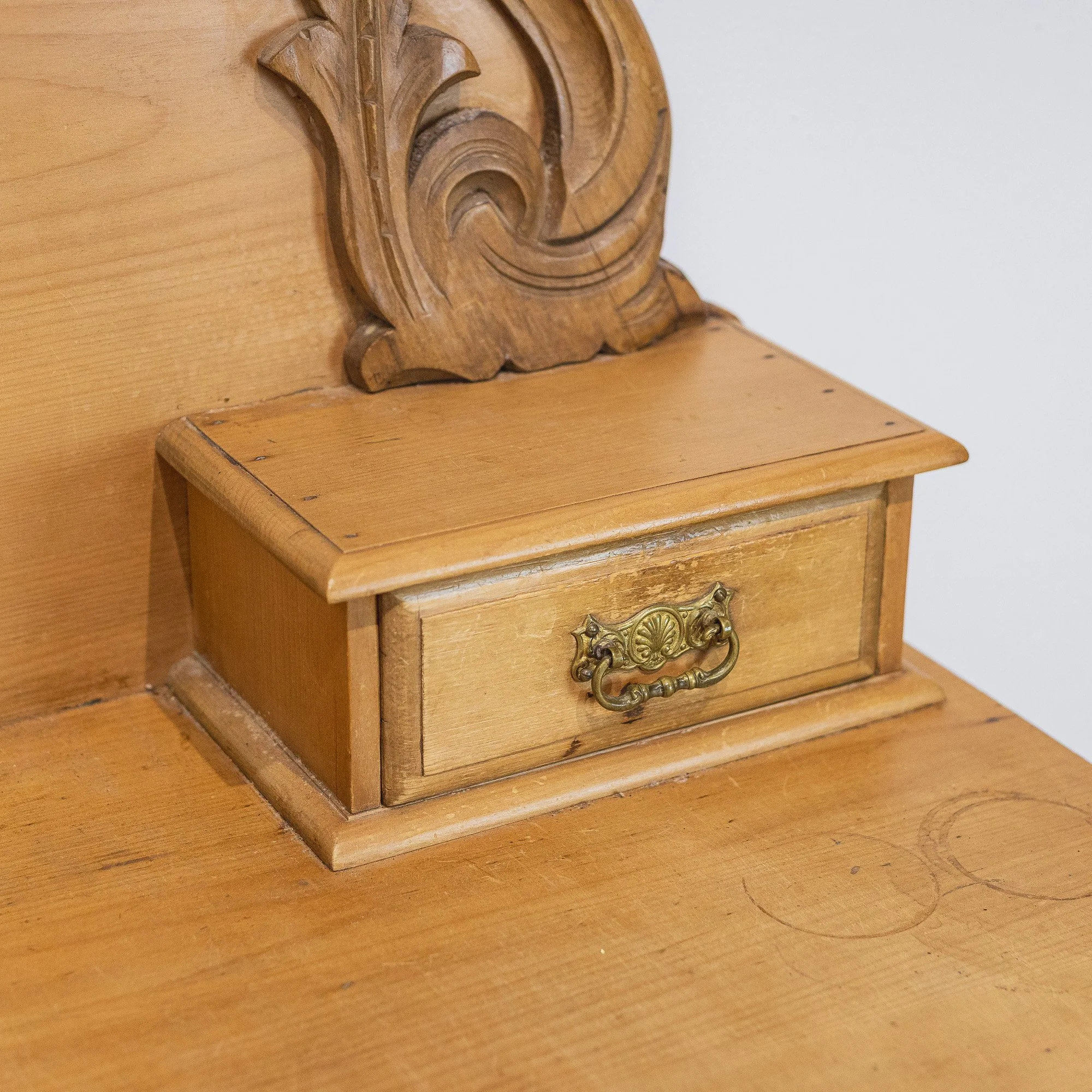 23. Victorian Pine breakfront 3 Drawer Dressing Table-9.jpg