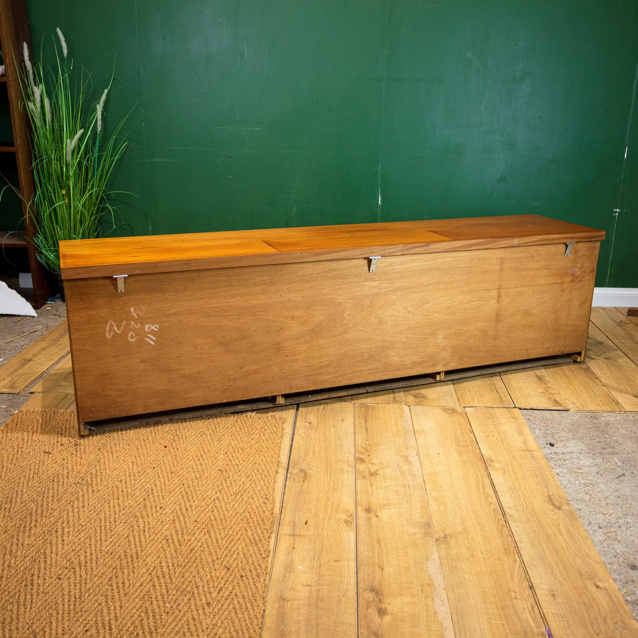 6 Door Low Teak Sideboard
