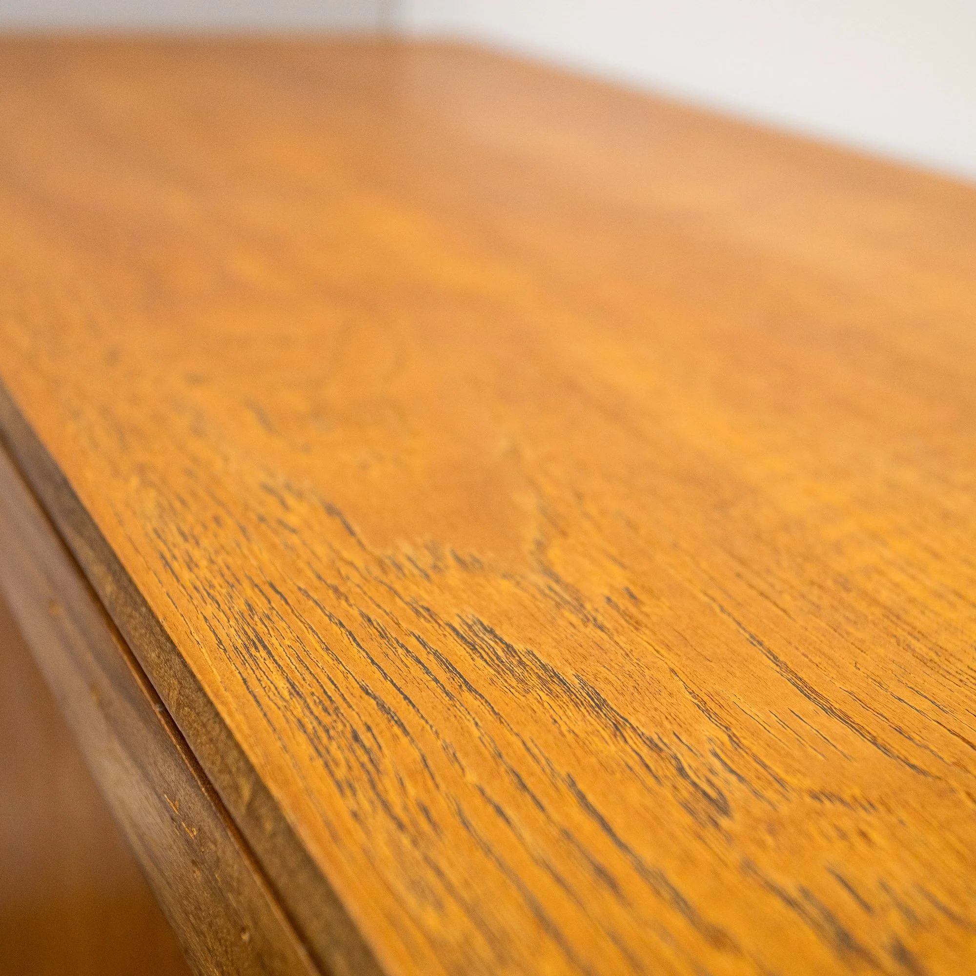 Archie Shine Long Teak Sliding Door Sideboard