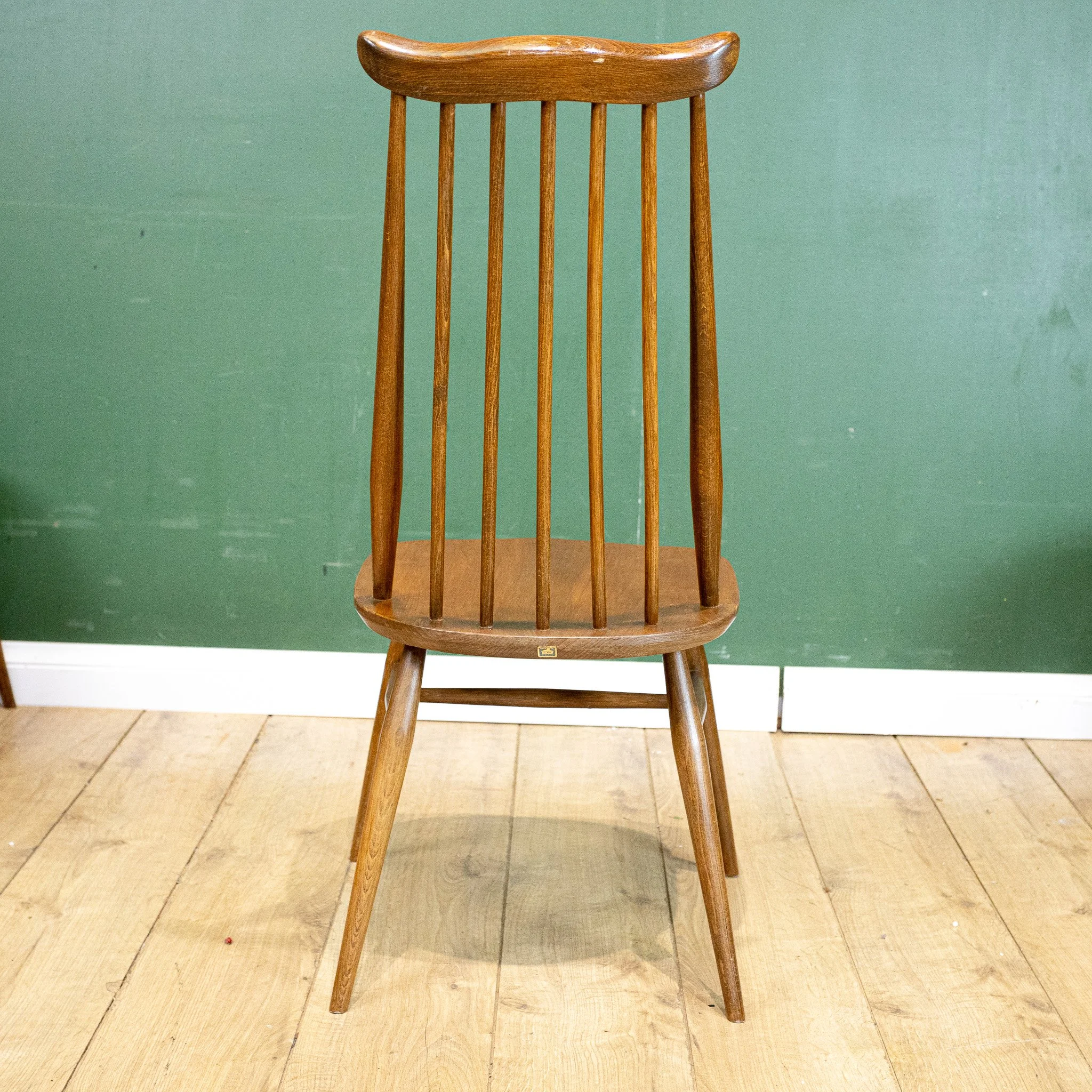 Ercol Blue Label Elm Goldsmith Chairs x6