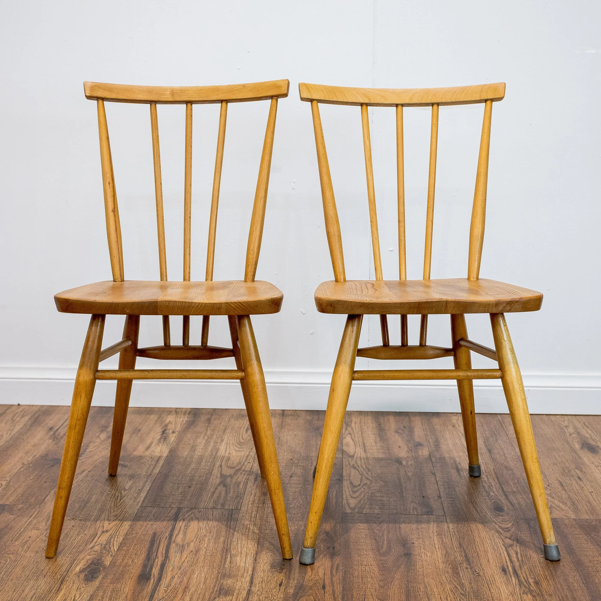 Ercol Model 391 Blue Label Elm and Beech Dining Chairs – Set of 4