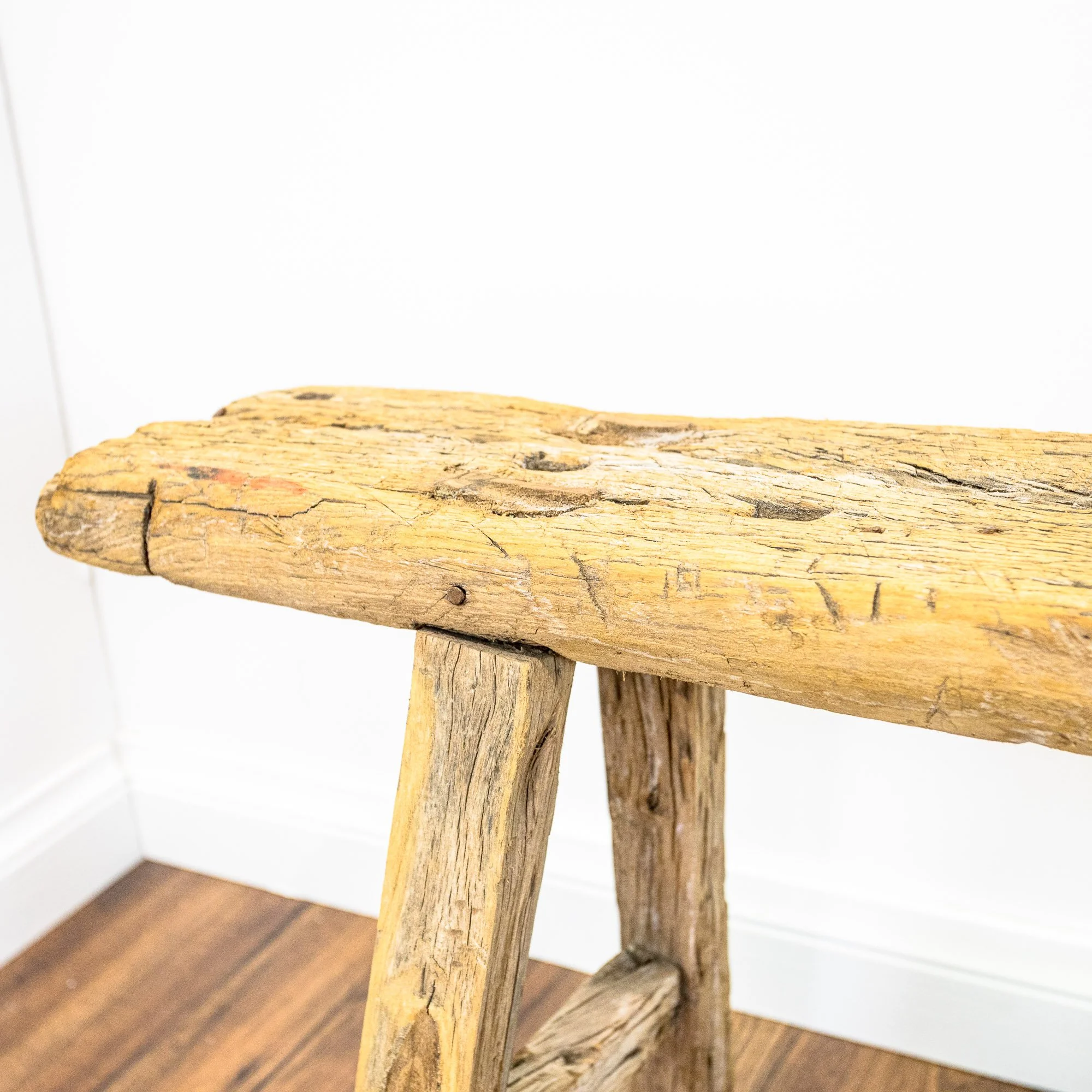 Reclaimed Elm Skinny Pig Bench