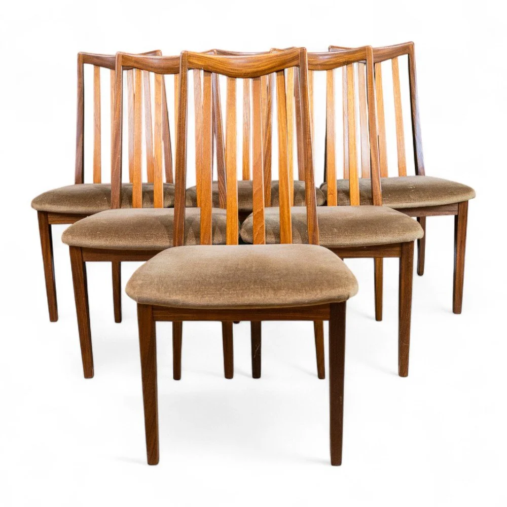 G Plan Fresco 6x Spindle Back Dining Chairs