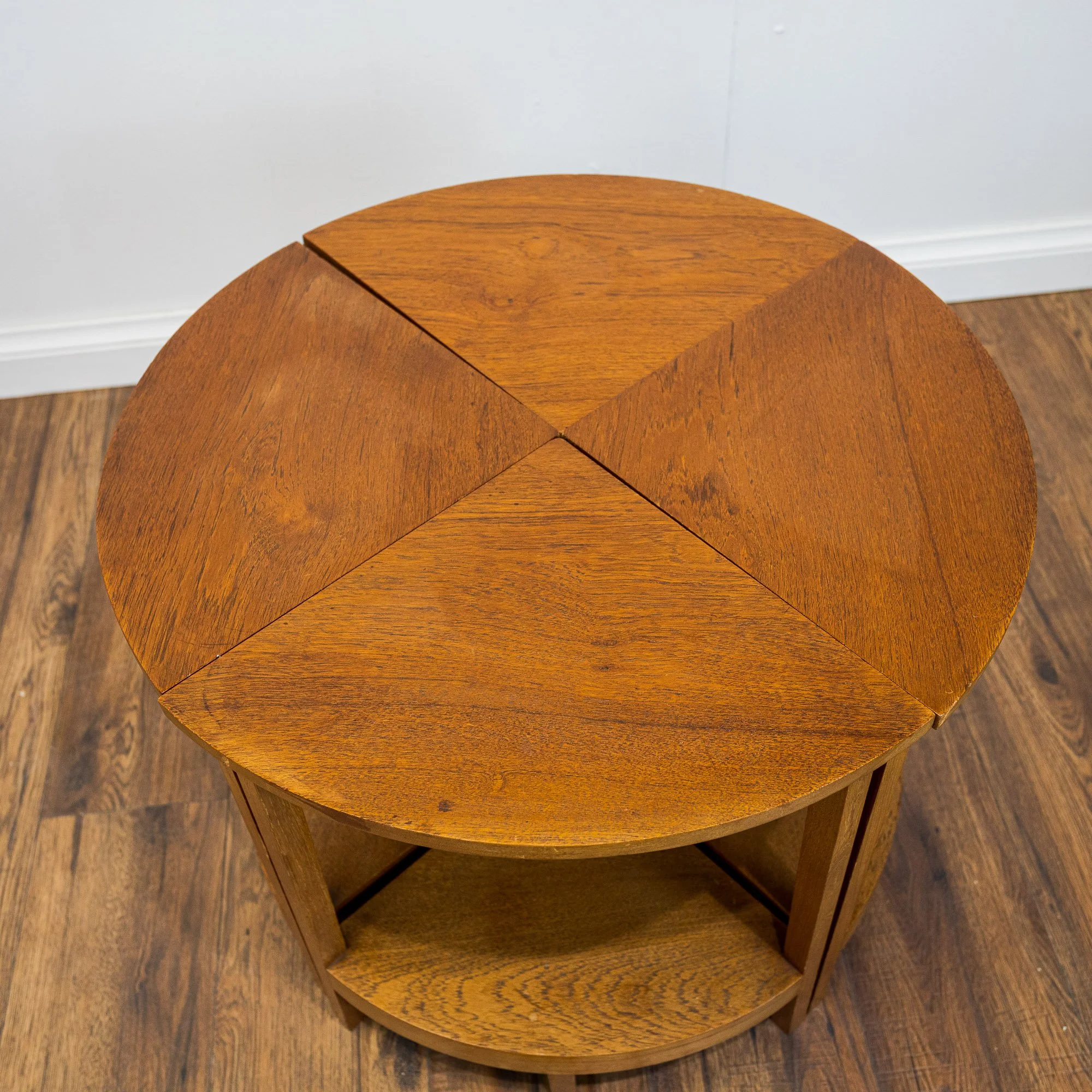 Art Deco Quartet Oak Nest of Tables