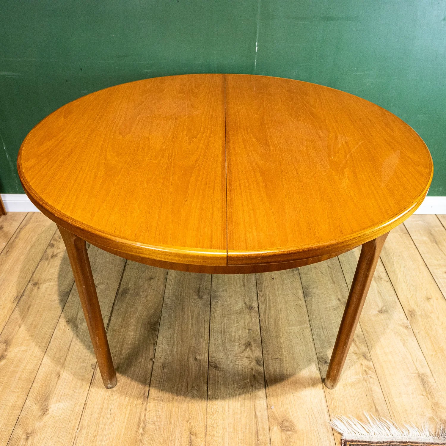 McIntosh Round Teak Extending Dining Table