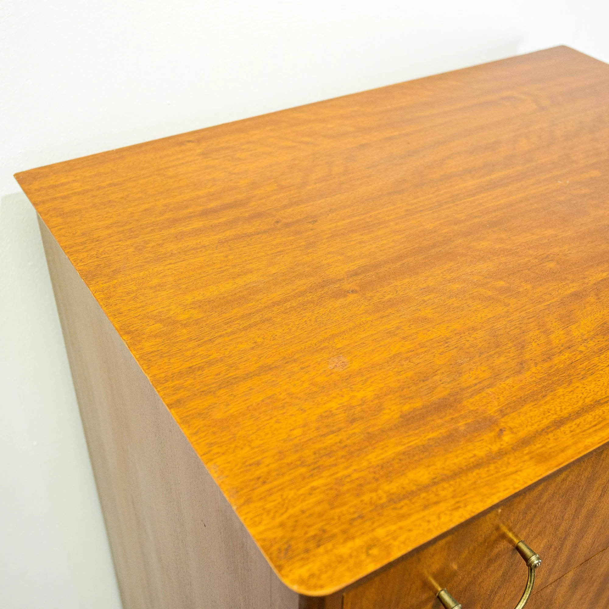 Mid-Century Teak 7 Drawer Tallboy