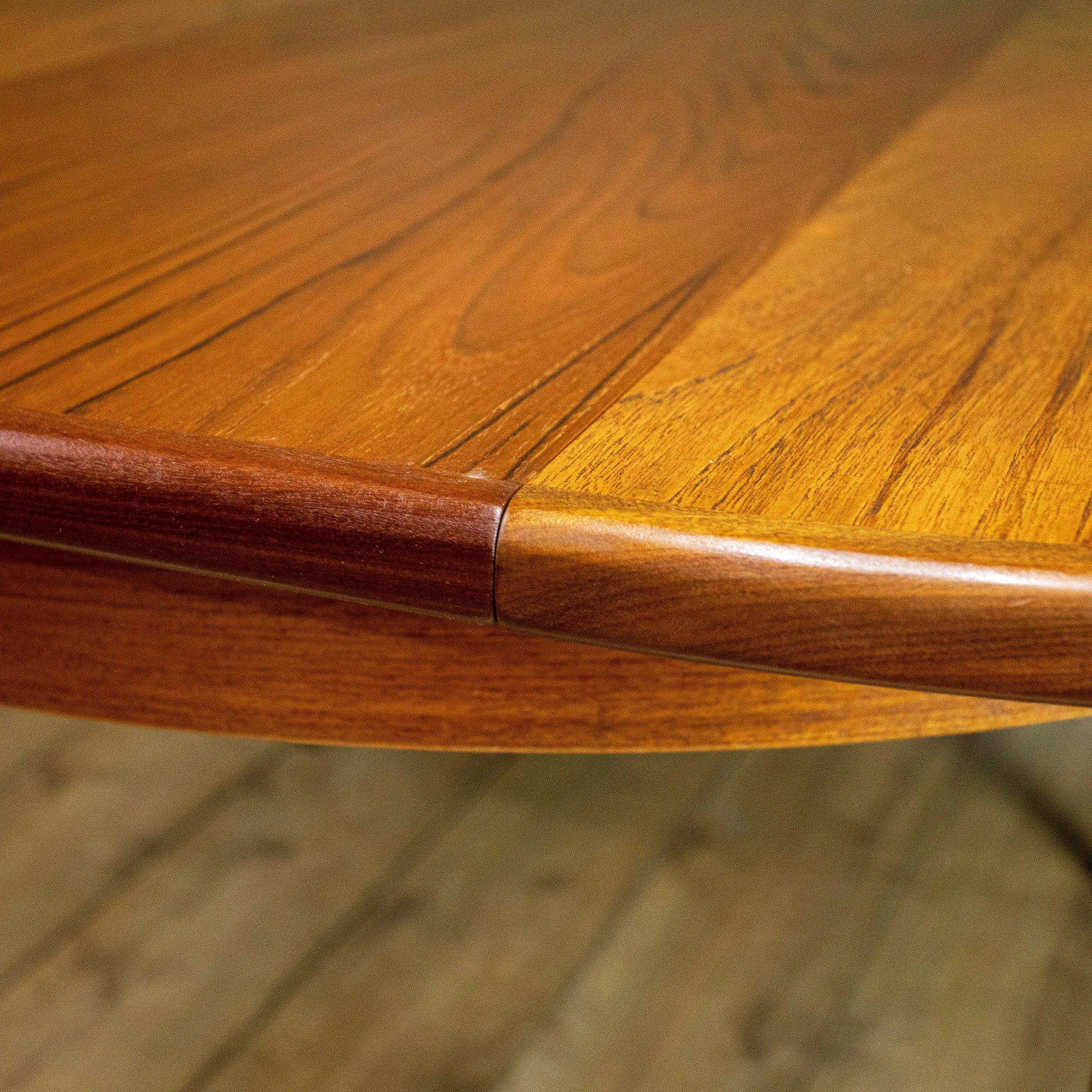 G Plan Fresco Round Teak Extending Dining Table