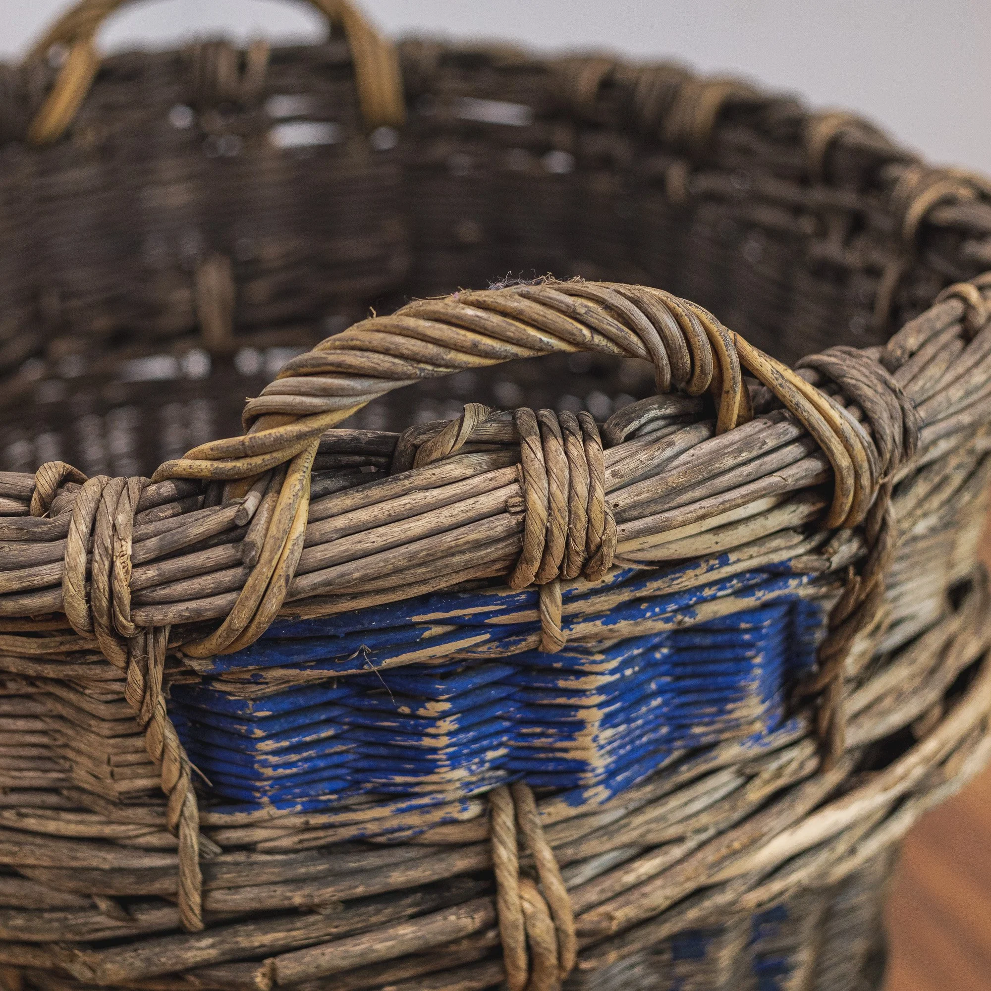 Original French Wicker Champagne Grape Collecting Basket - 1-3.jpg