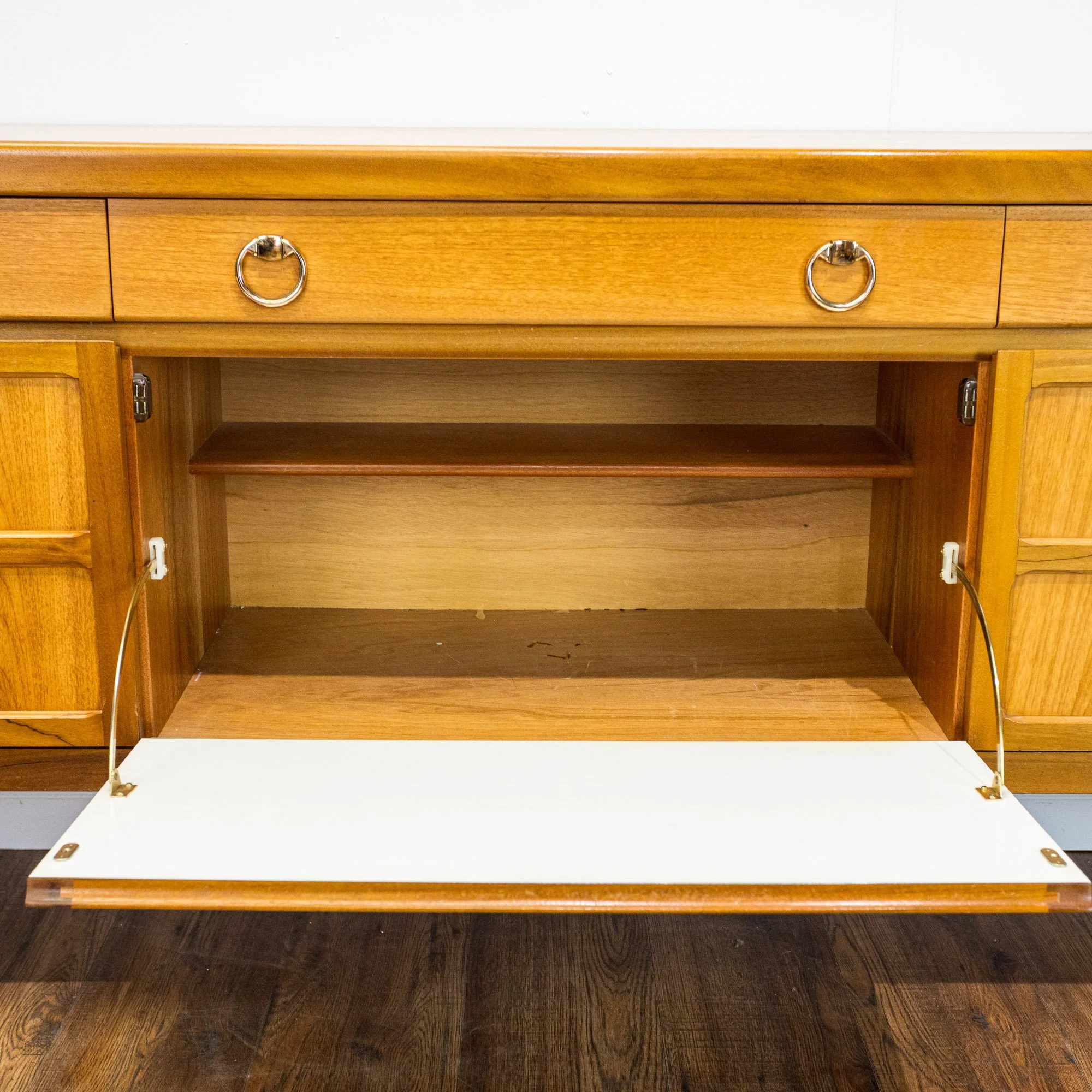 Nathan Squares Large Teak Sideboard