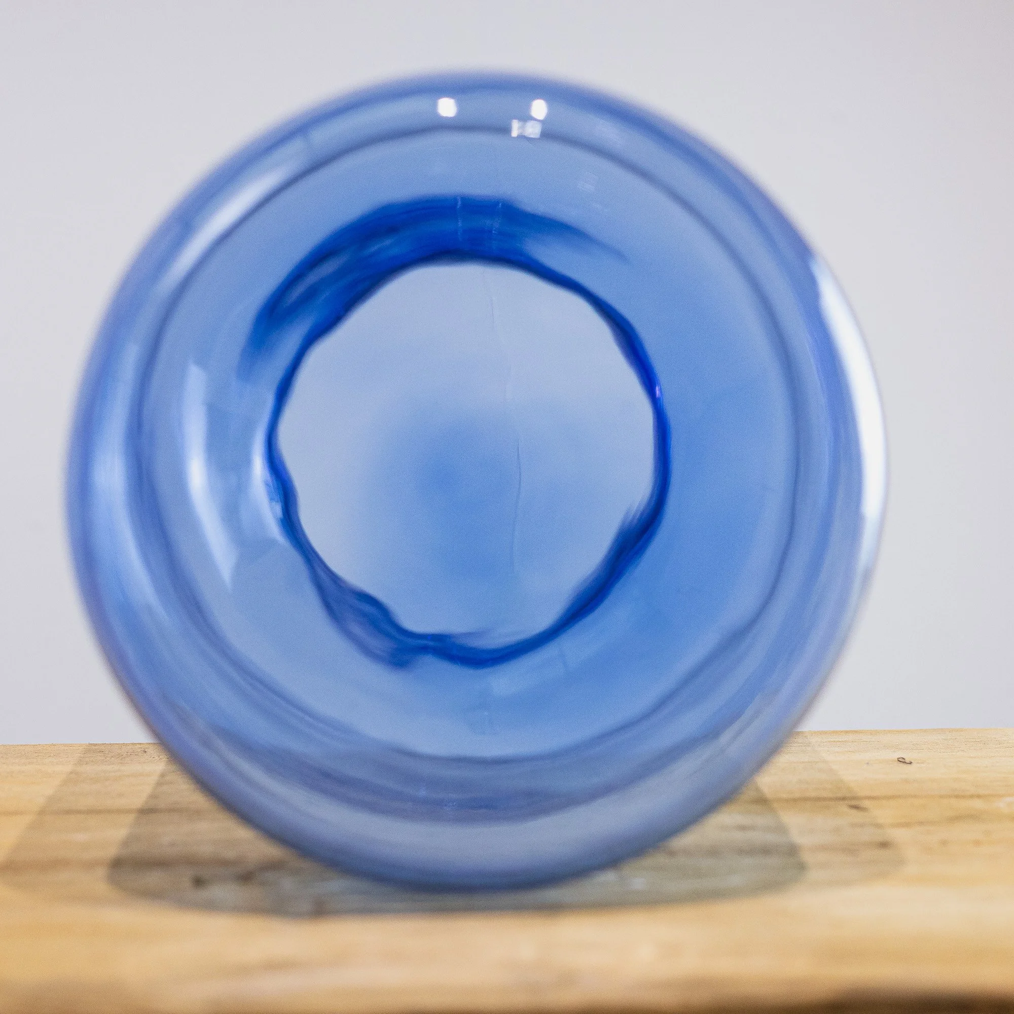 28. Large Blue Tinted European Glass Vase -7.jpg