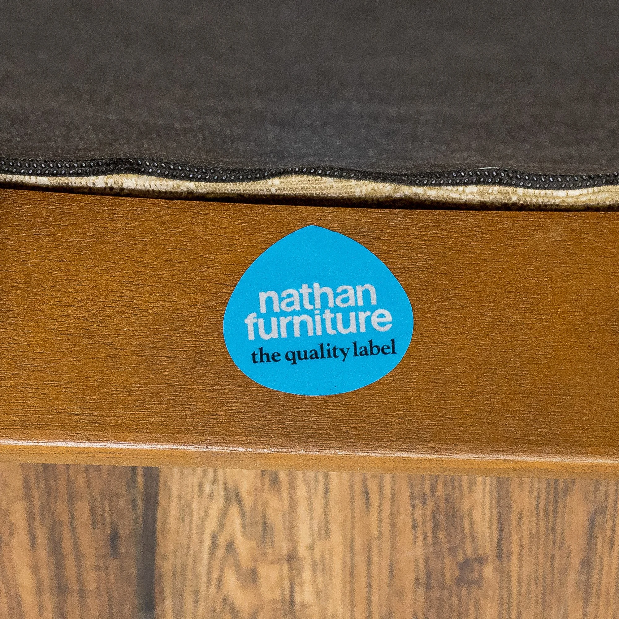 Nathan Teak Oval Extending Dining Table and 4 Chairs