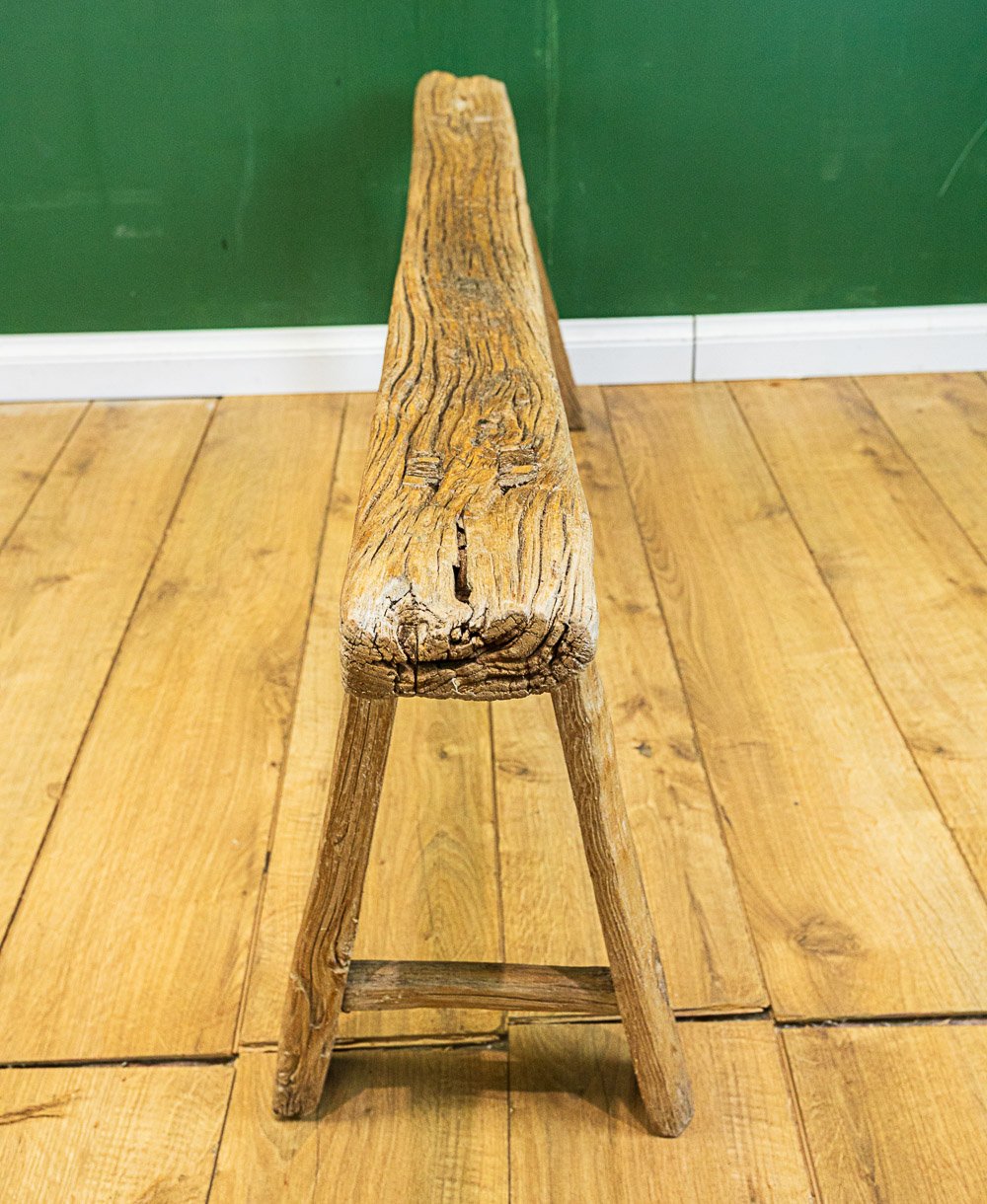 Reclaimed Elm Rustic Pig Bench