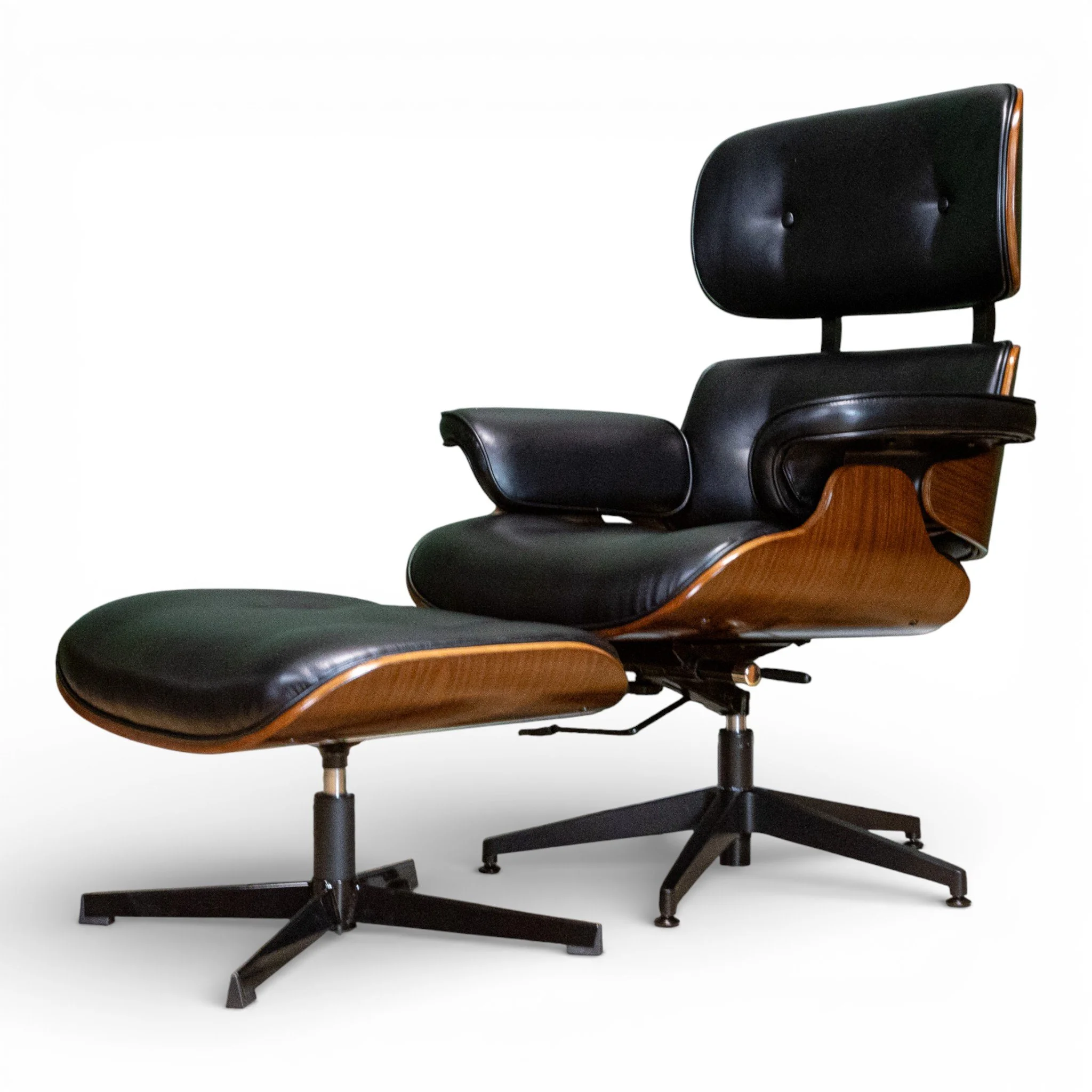 Eames Style Mid-Century Office Chair & Footstool
