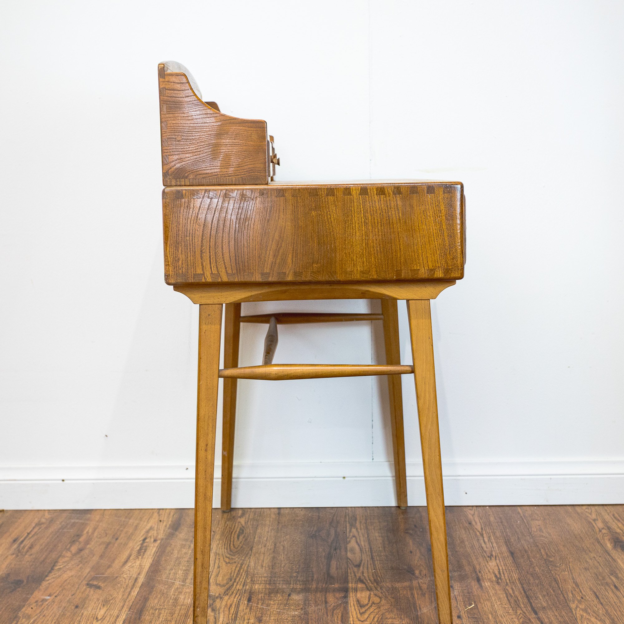 Ercol Model 439 Blonde Elm and Beech Writing Desk