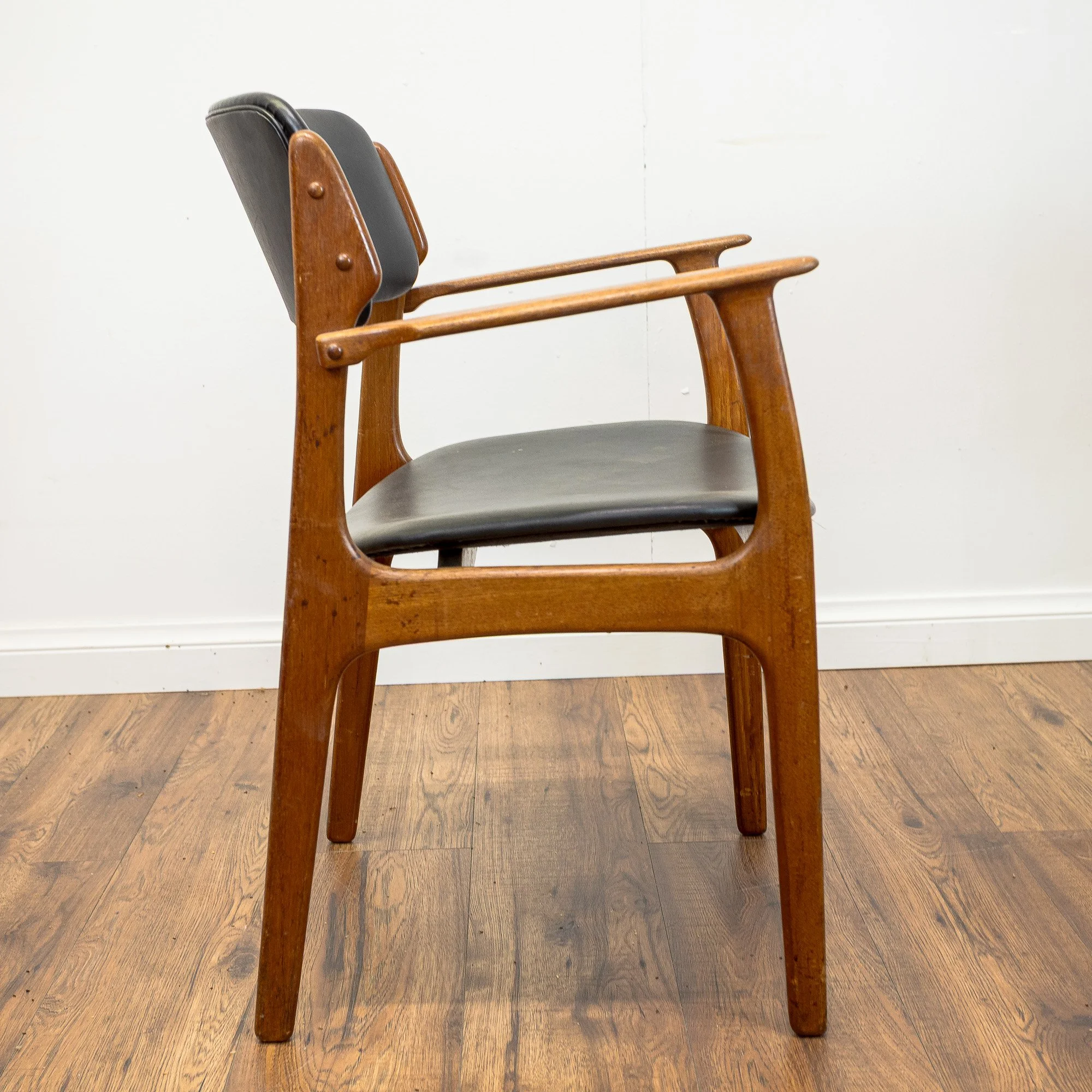 Erik Buch for OD Møbler Model 49 & 50 Teak Dining Chairs x6