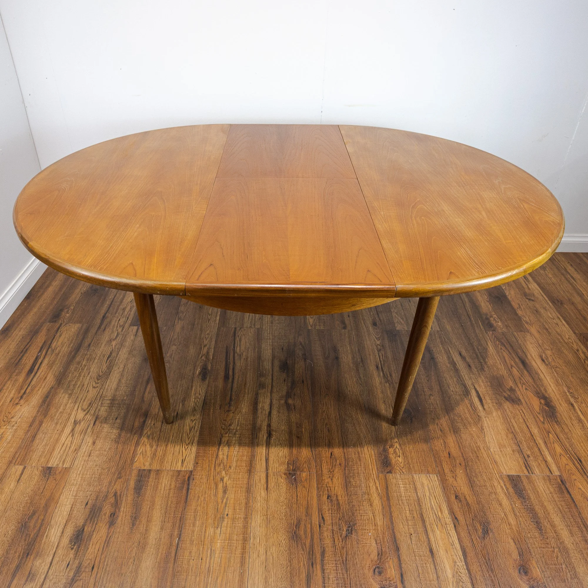 G Plan Fresco Teak Round Extending Dining Table by V. B. Wilkins