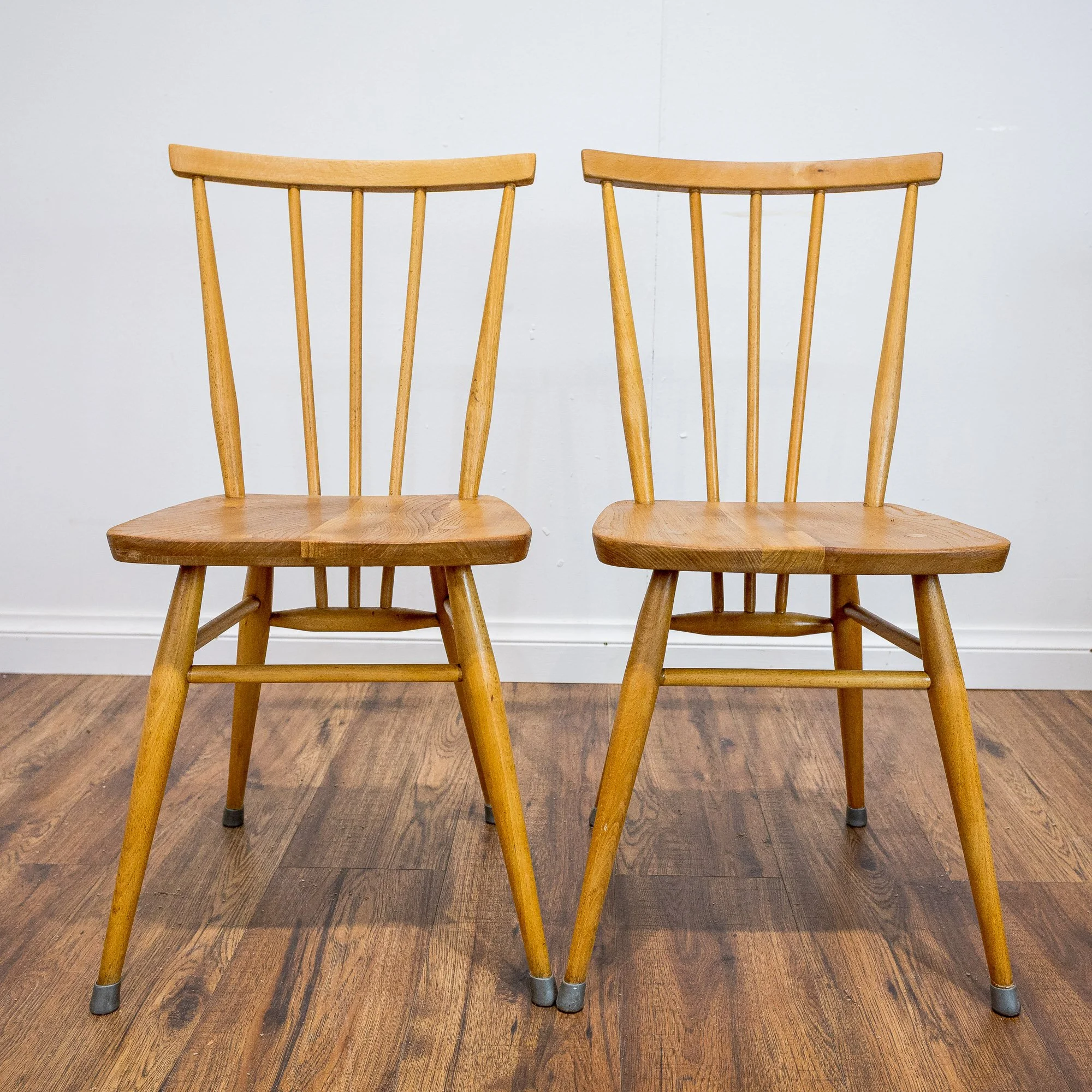 Ercol Model 391 Blue Label Elm and Beech Dining Chairs – Set of 4
