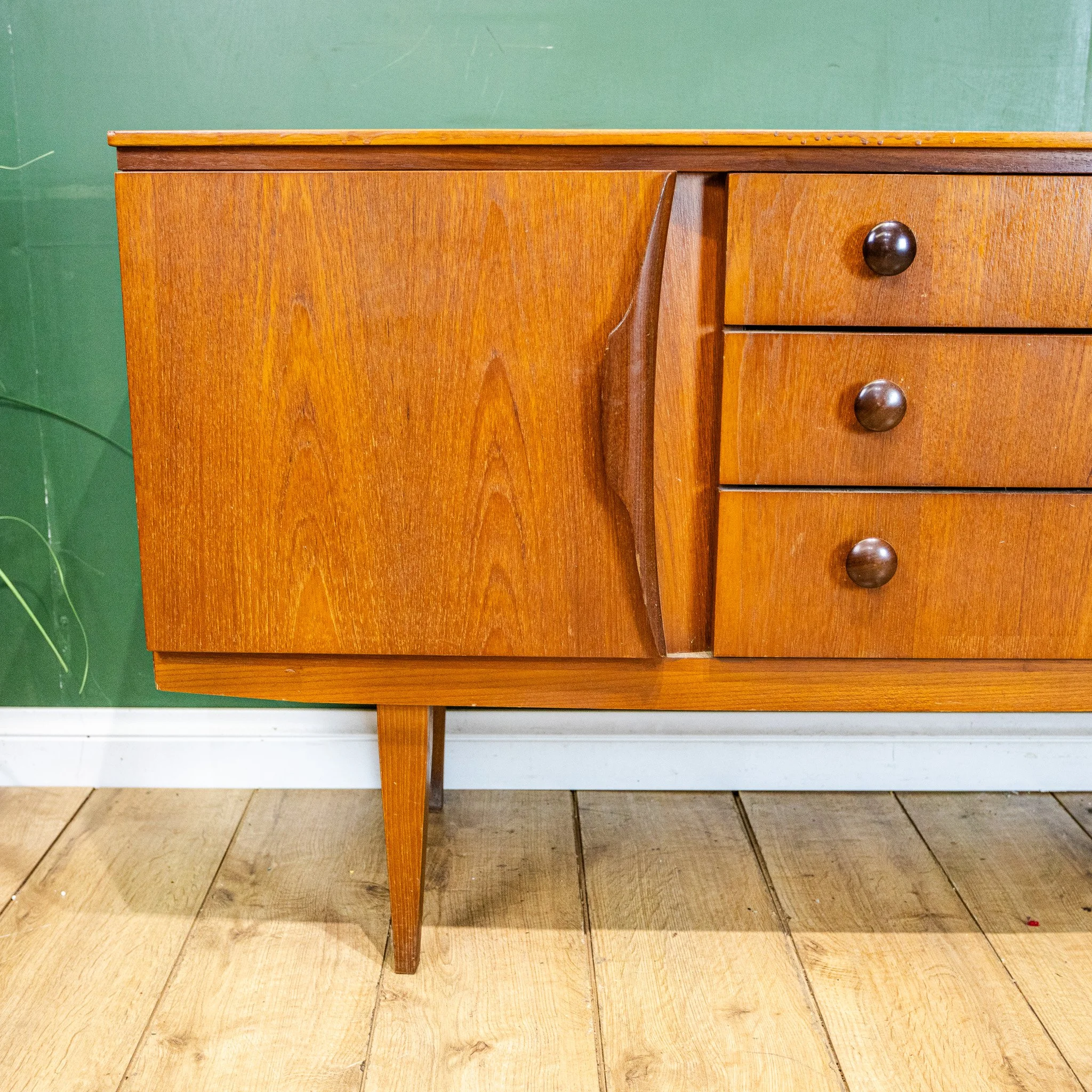 Beautility Teak 3 Drawer Sideboard