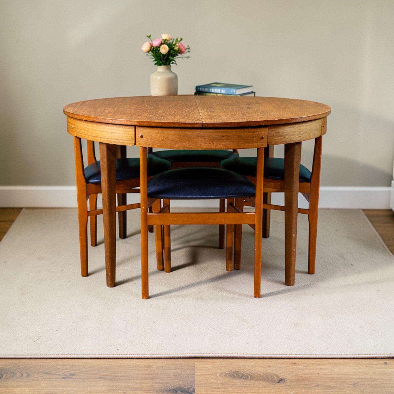 Mcintosh Teak Tuck Under Dining Table & Chairs