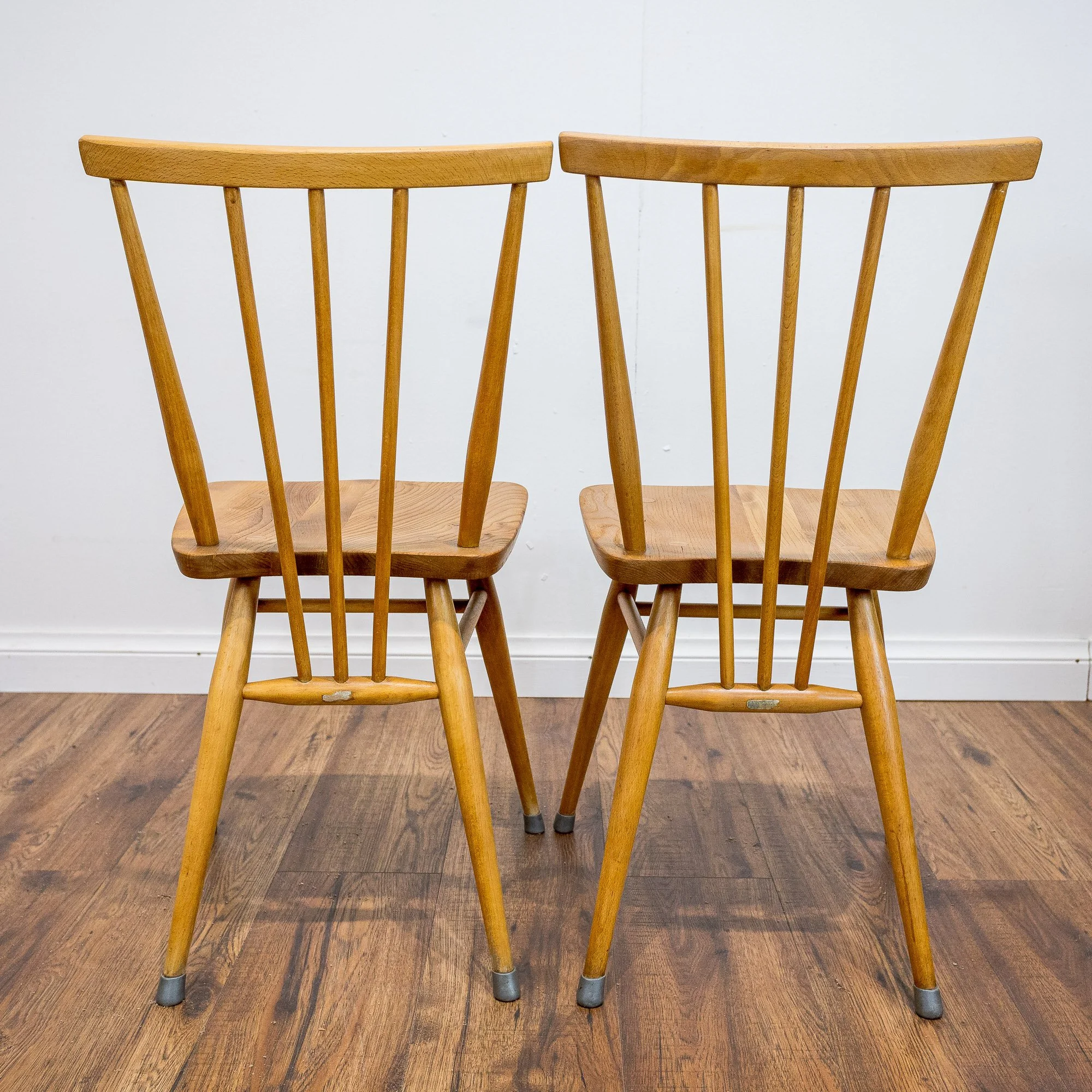 Ercol Model 391 Blue Label Elm and Beech Dining Chairs – Set of 4