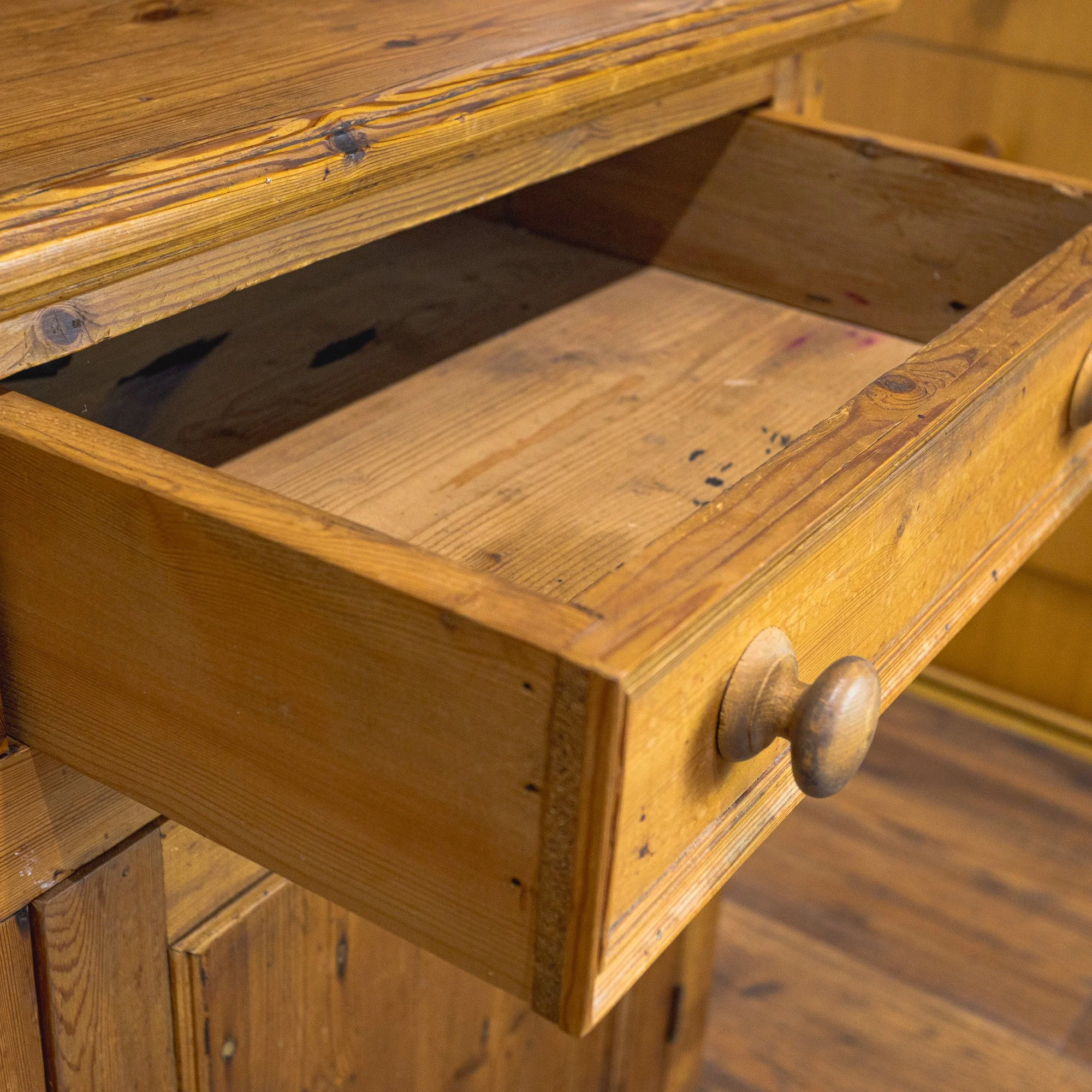 Large Country Farmhouse Pine Dresser